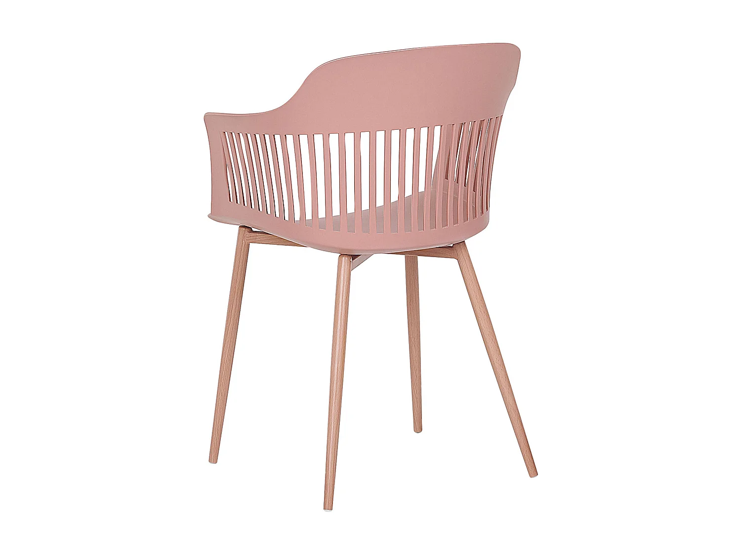 Lot de 2 chaises de salle à manger BERECA Rose