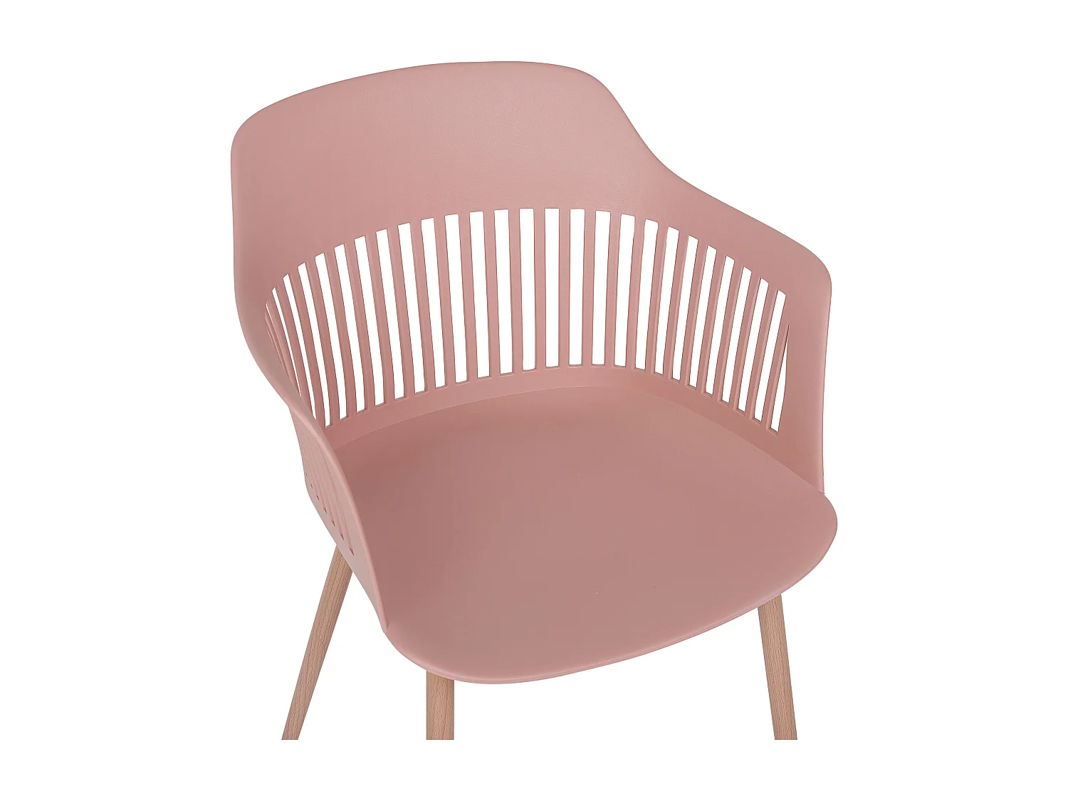 Lot de 2 chaises de salle à manger BERECA Rose