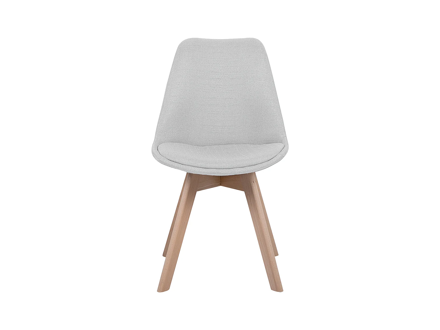 Lot de 2 chaises de salle à manger DAKOTA II Gris clair