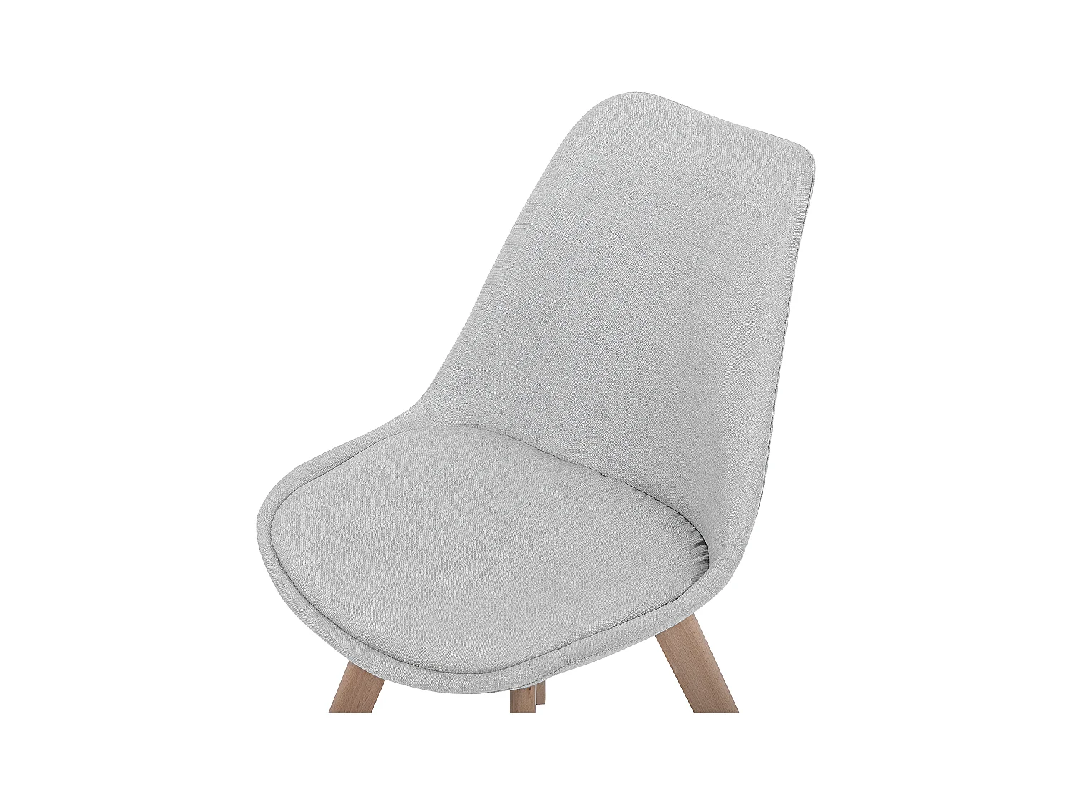 Lot de 2 chaises de salle à manger DAKOTA II Gris clair
