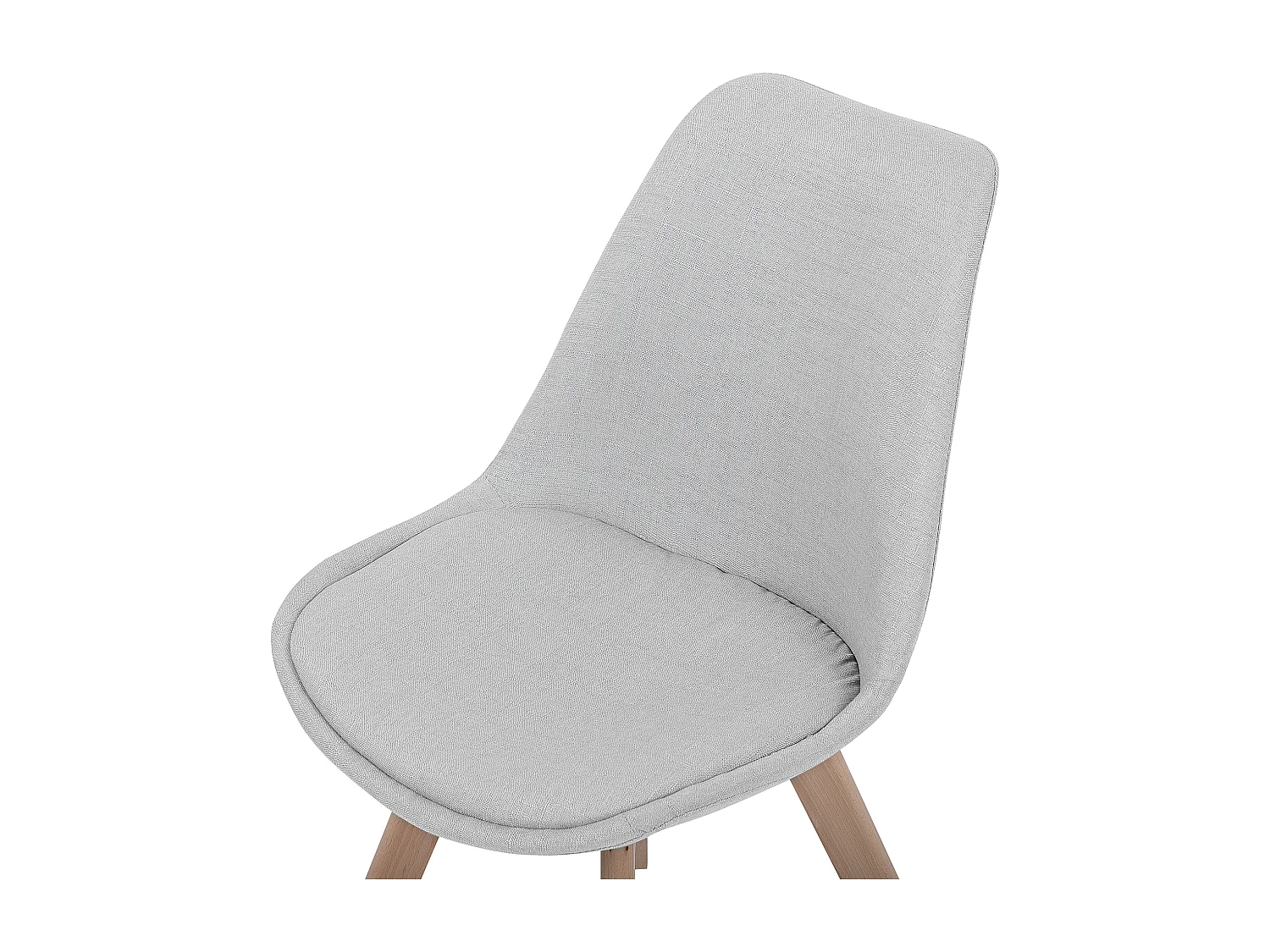 Lot de 2 chaises de salle à manger DAKOTA II Gris clair