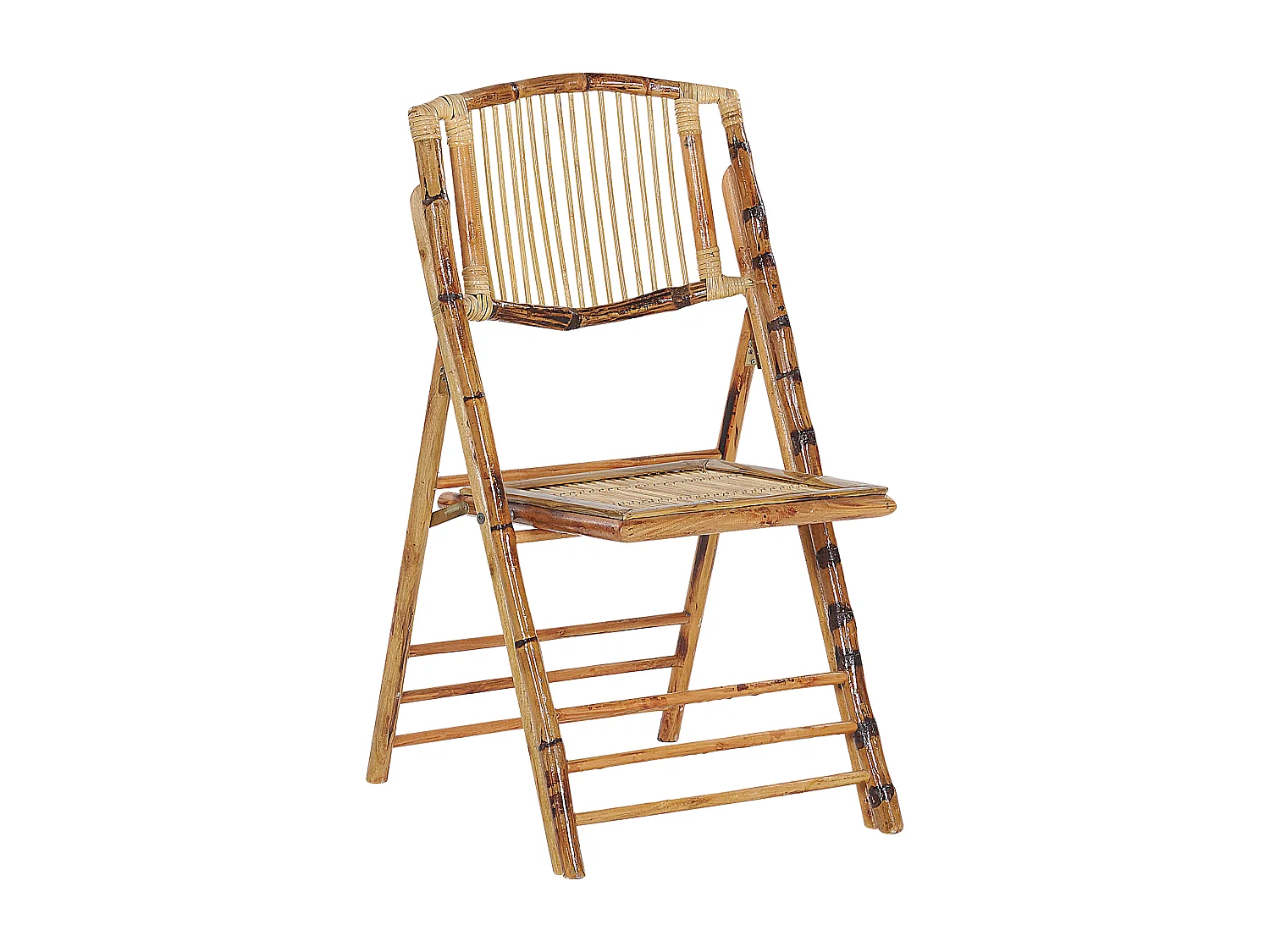 Lot de 4 chaises de salle à manger Pliant TRENTOR Bambou Naturel