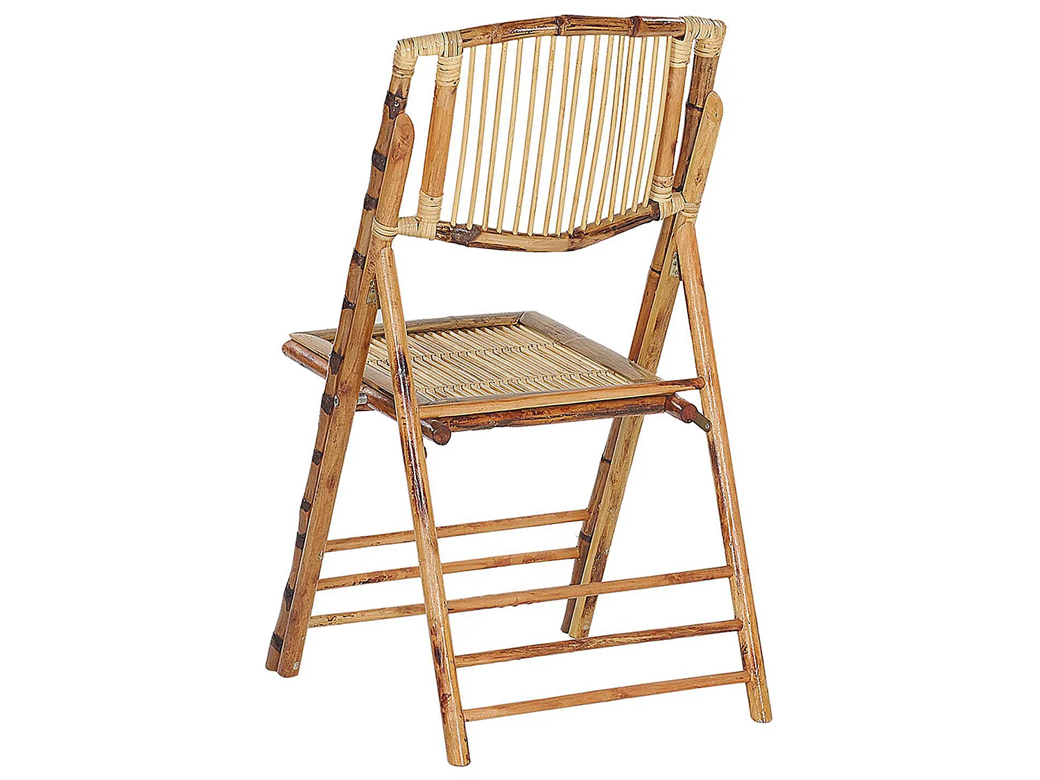 Lot de 4 chaises de salle à manger Pliant TRENTOR Bambou Naturel