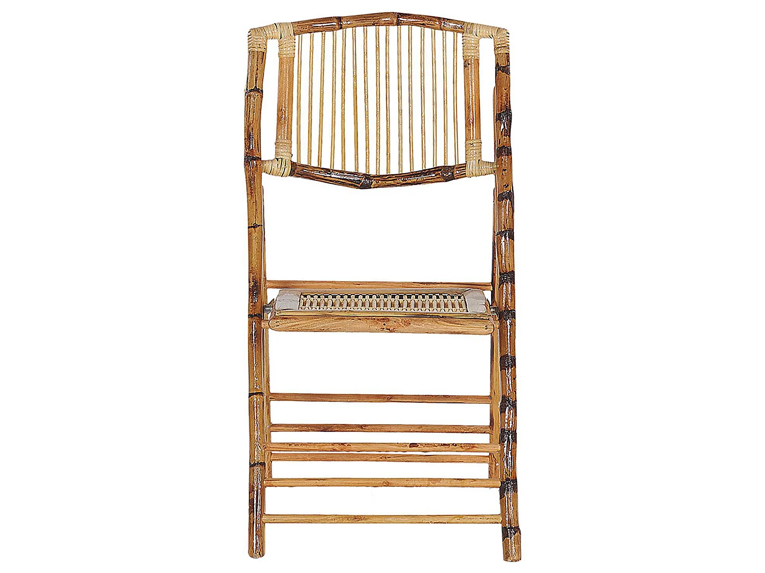 Lot de 4 chaises de salle à manger Pliant TRENTOR Bambou Naturel