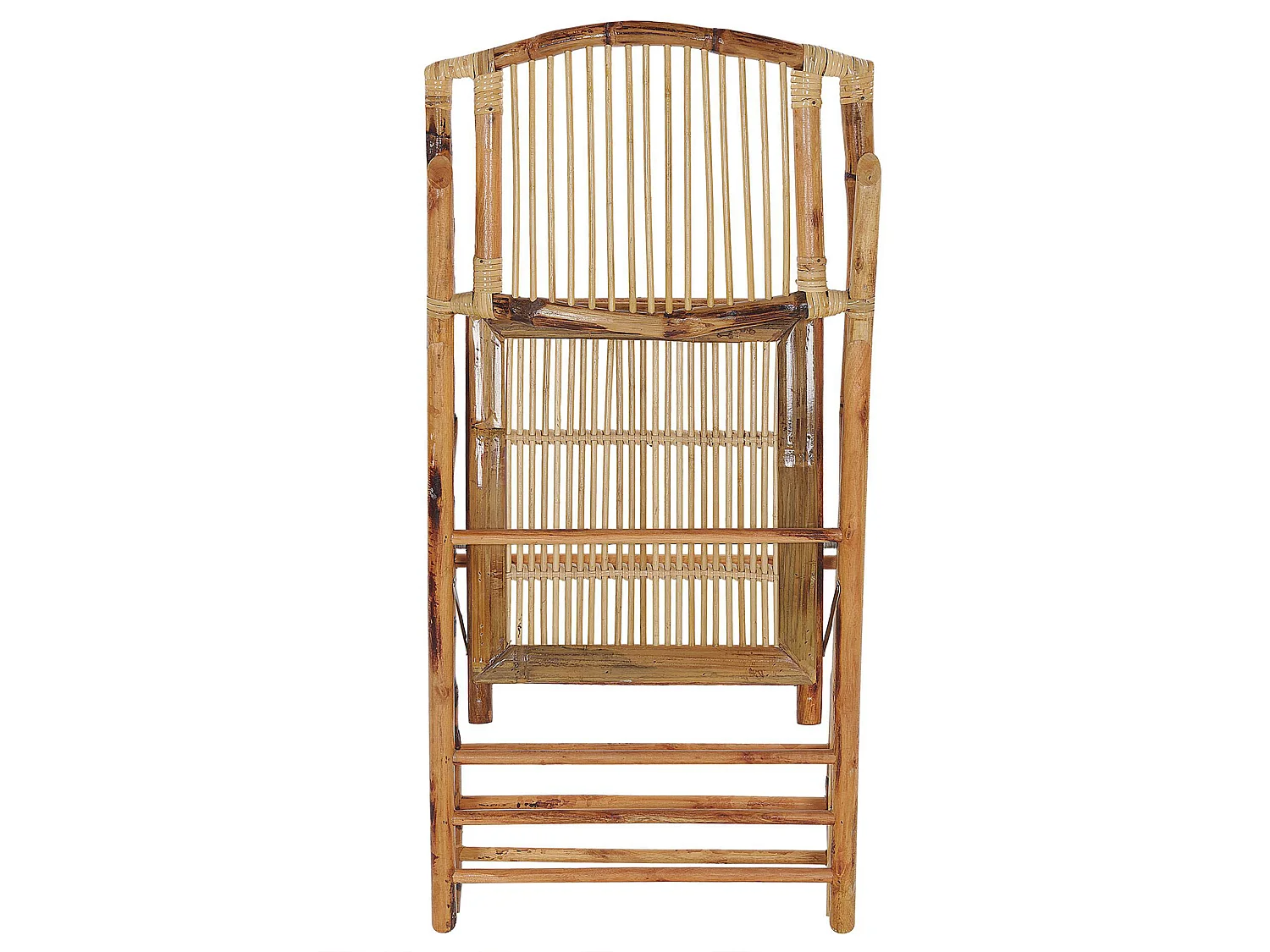 Lot de 4 chaises de salle à manger Pliant TRENTOR Bambou Naturel