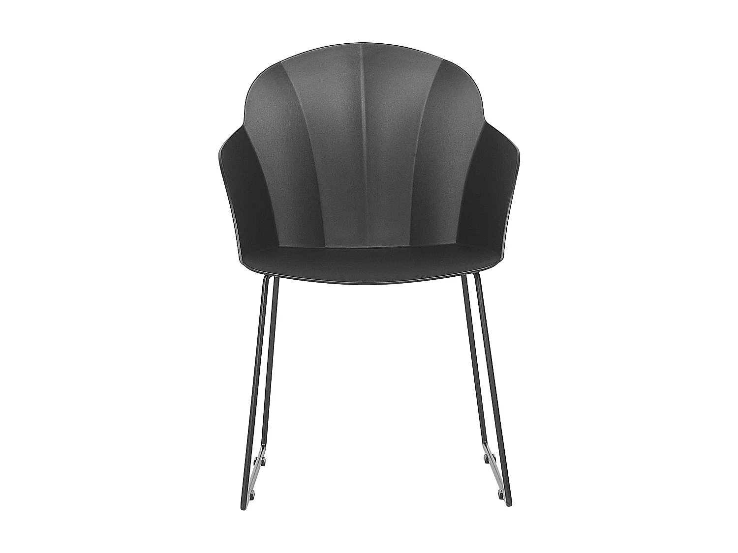 Set van 2 eetkamerstoelen SYLVA Zwart