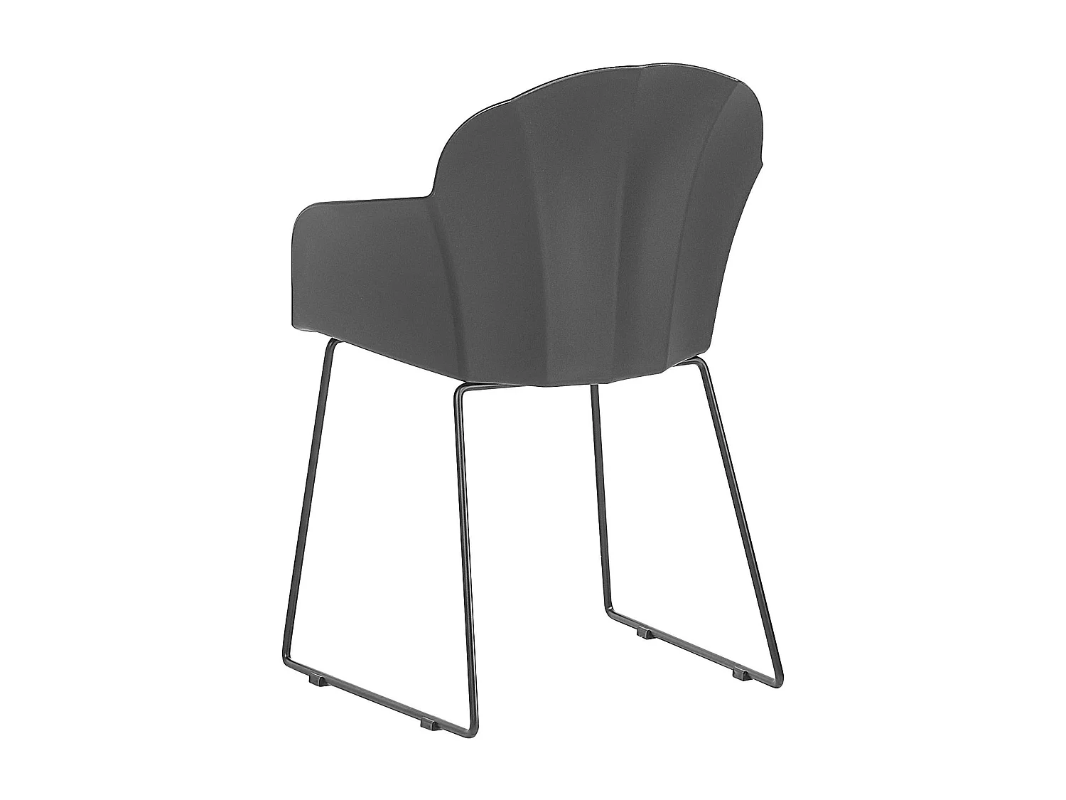 Lot de 2 chaises de salle à manger SYLVA Noir