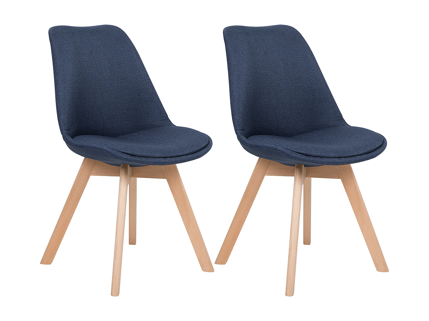 Set van 2 eetkamerstoelen DAKOTA II Grafietgrijs
