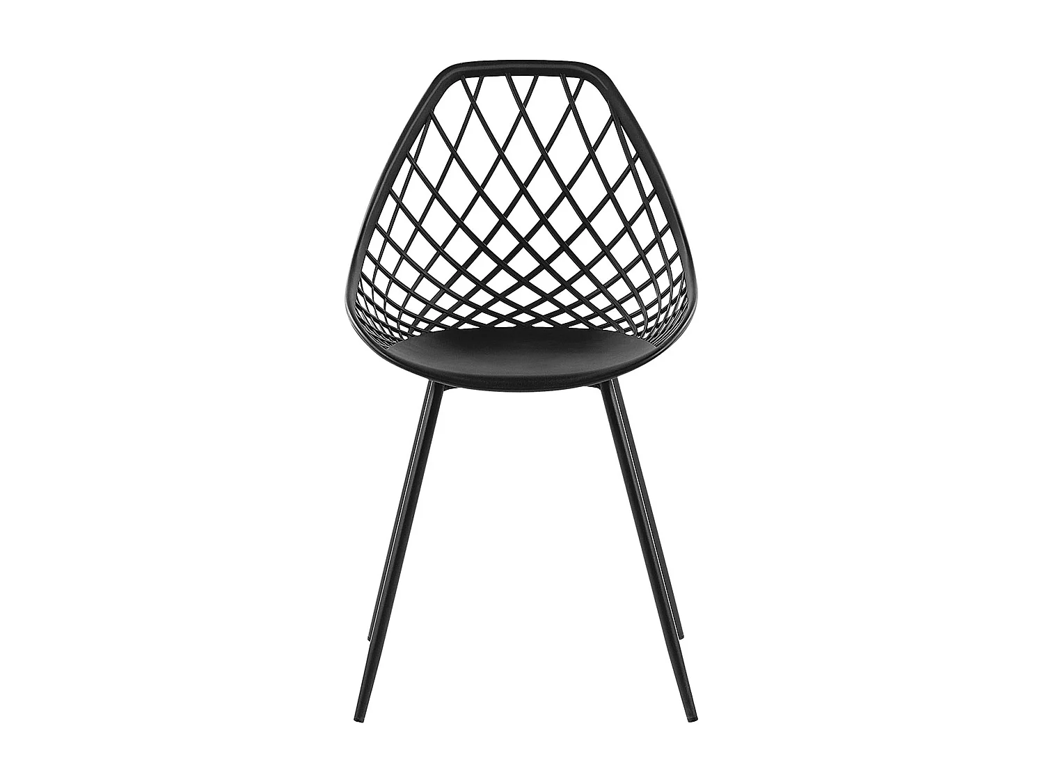 Lot de 2 chaises de salle à manger CANTON Noir