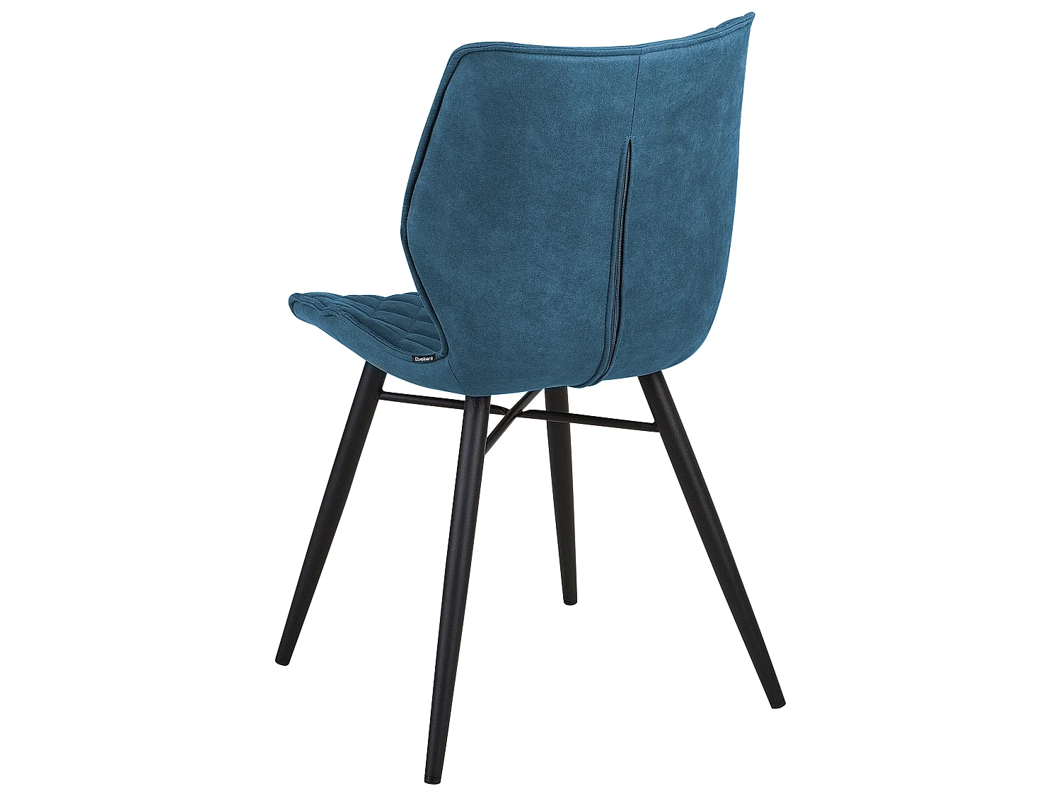 Set of 2 Dining Chairs LISLE Fabric Sea Blue