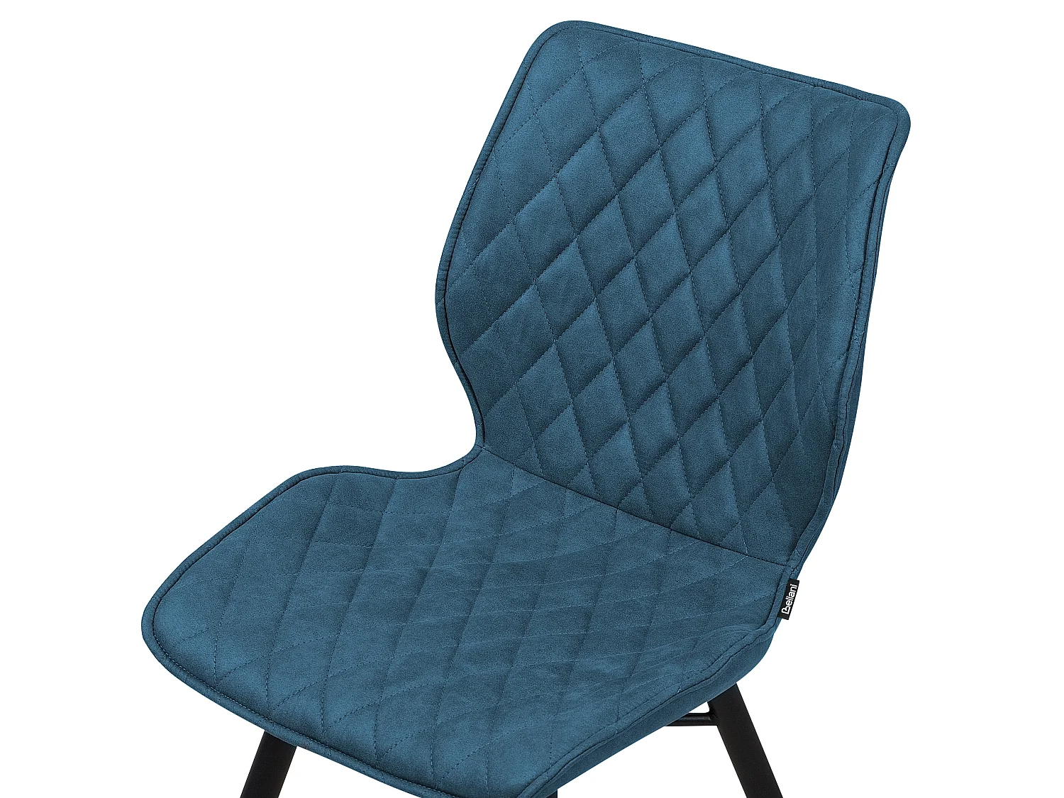 Set of 2 Dining Chairs LISLE Fabric Sea Blue