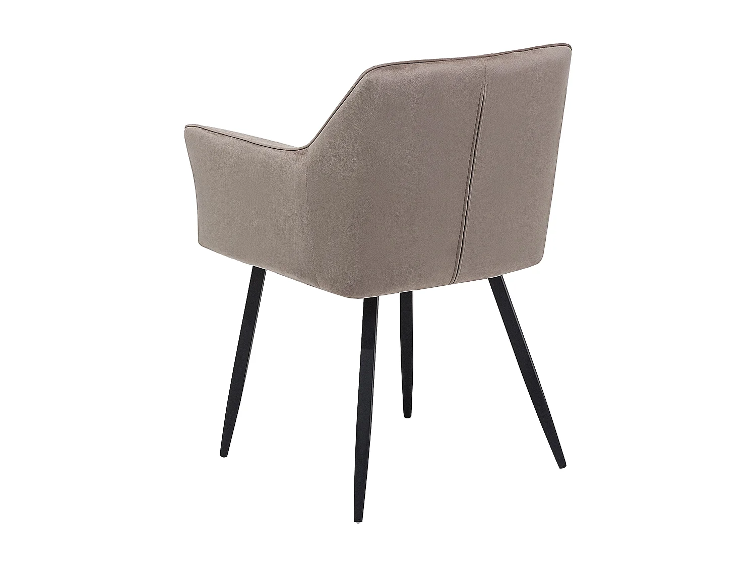 Lot de 2 chaises de salle à manger JASMIN Velours Taupe