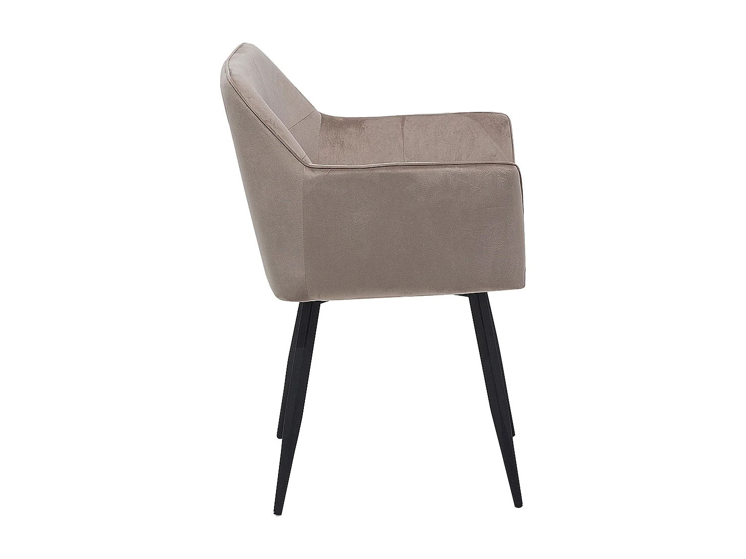 Lot de 2 chaises de salle à manger JASMIN Velours Taupe