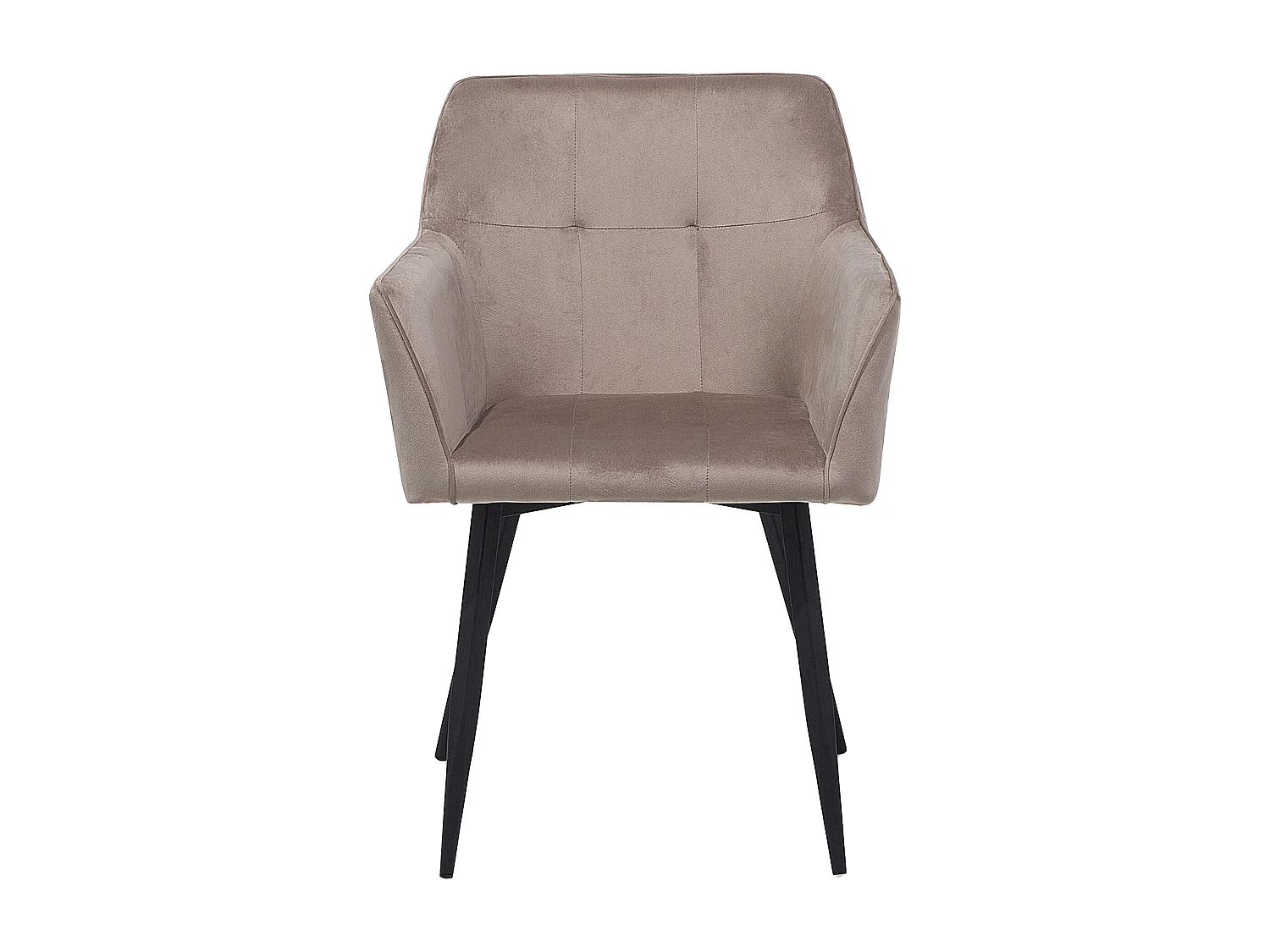 Lot de 2 chaises de salle à manger JASMIN Velours Taupe