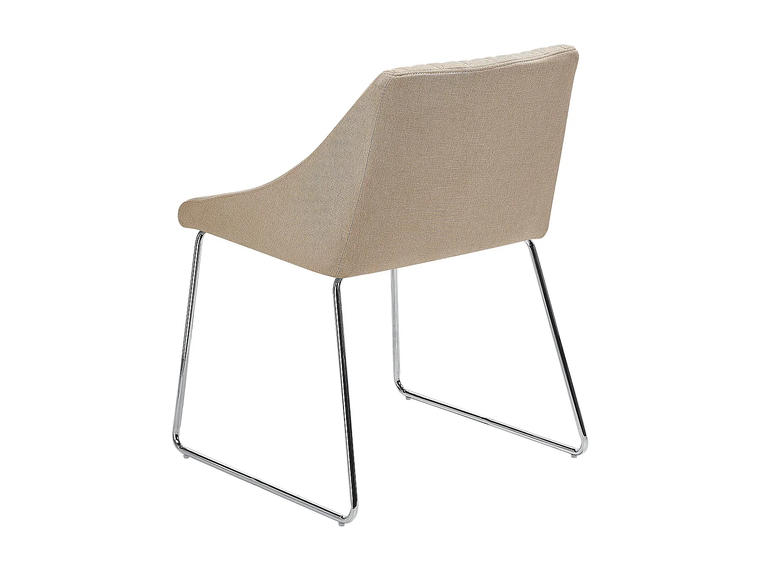 Lot de 2 chaises de salle à manger ARCATA Tissu Beige