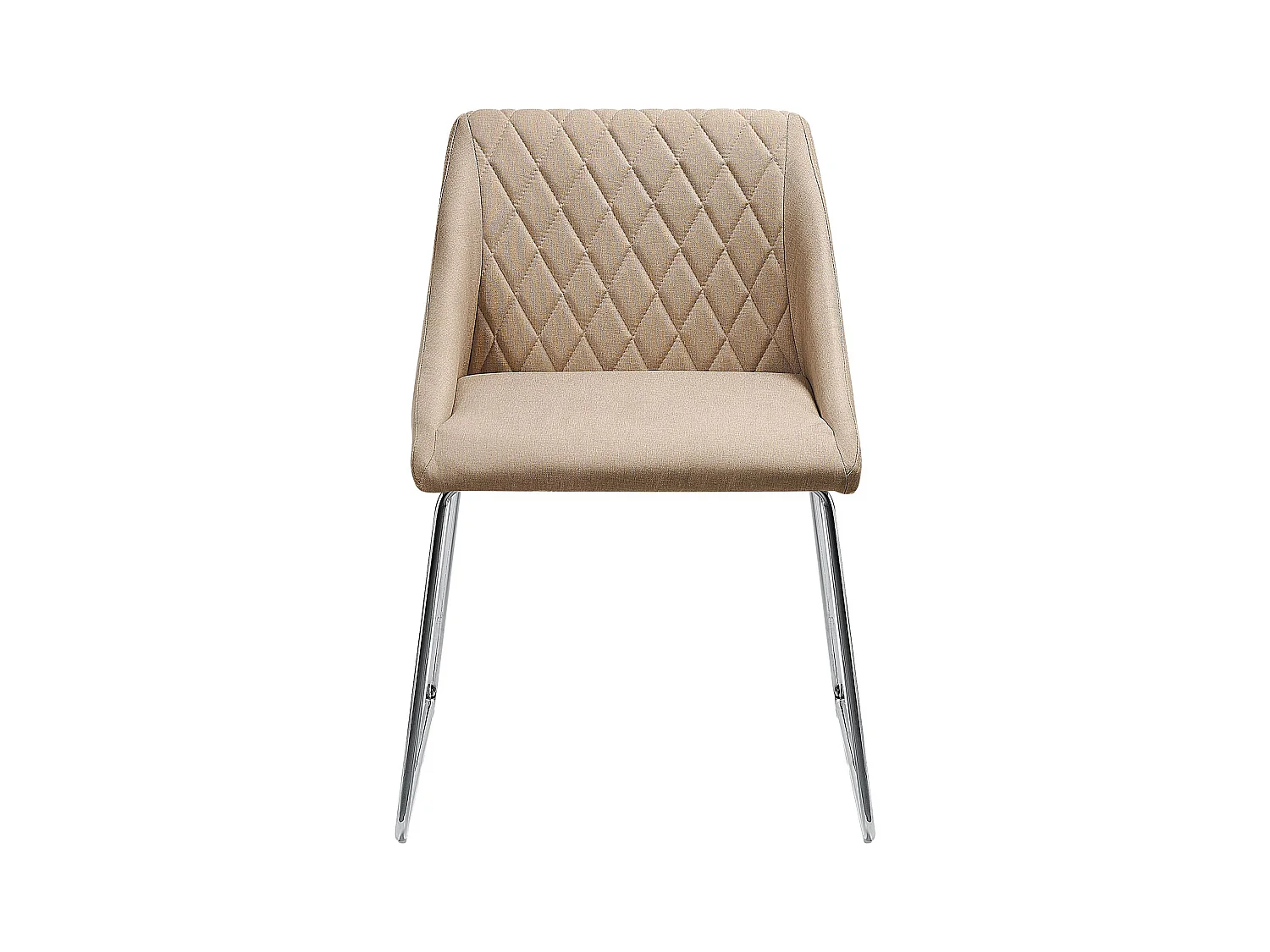Eetkamerstoel Set van 2 Stof Beige ARCATA