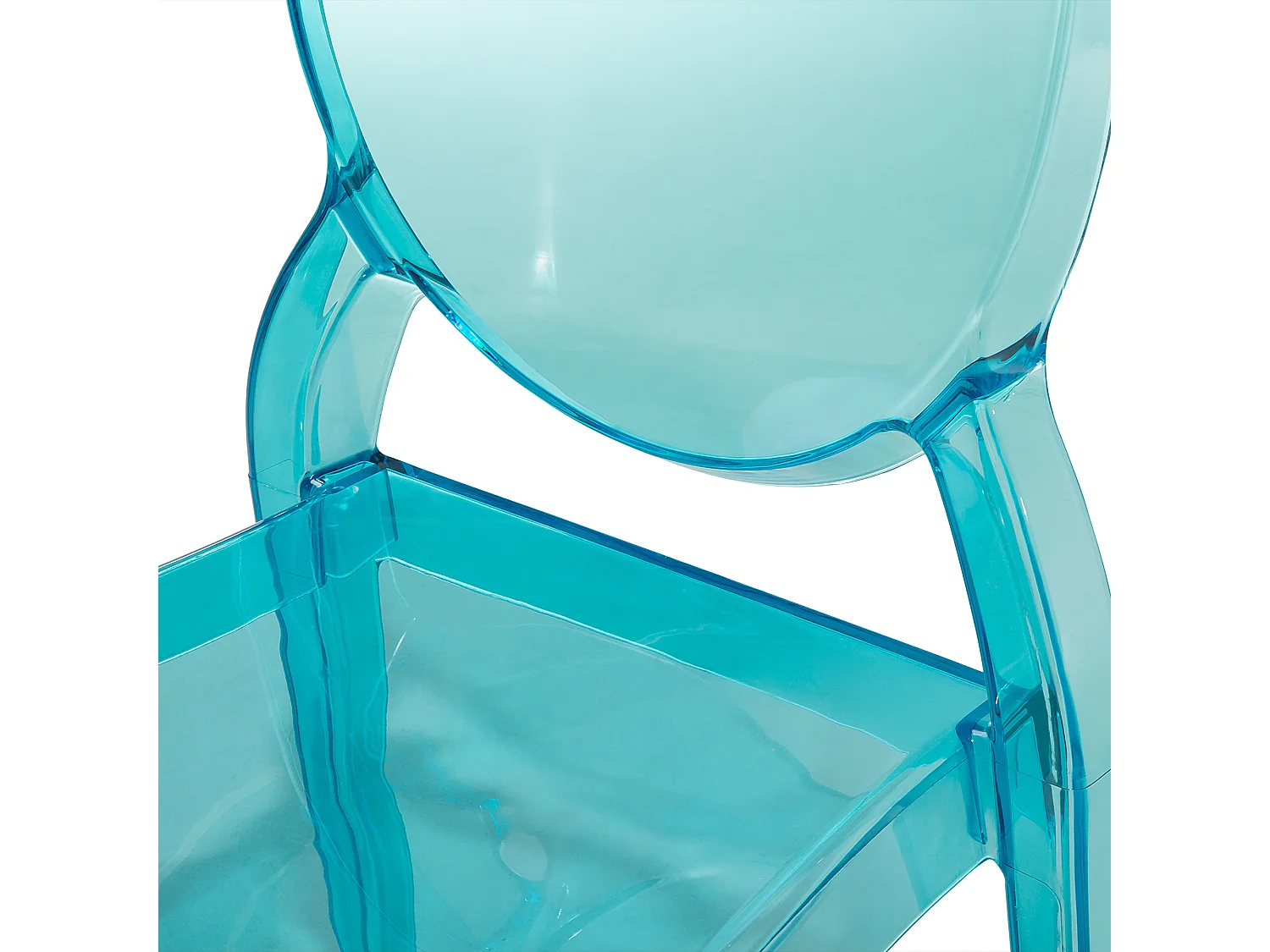 Set van 4 eetkamerstoelen MERTON Blauw