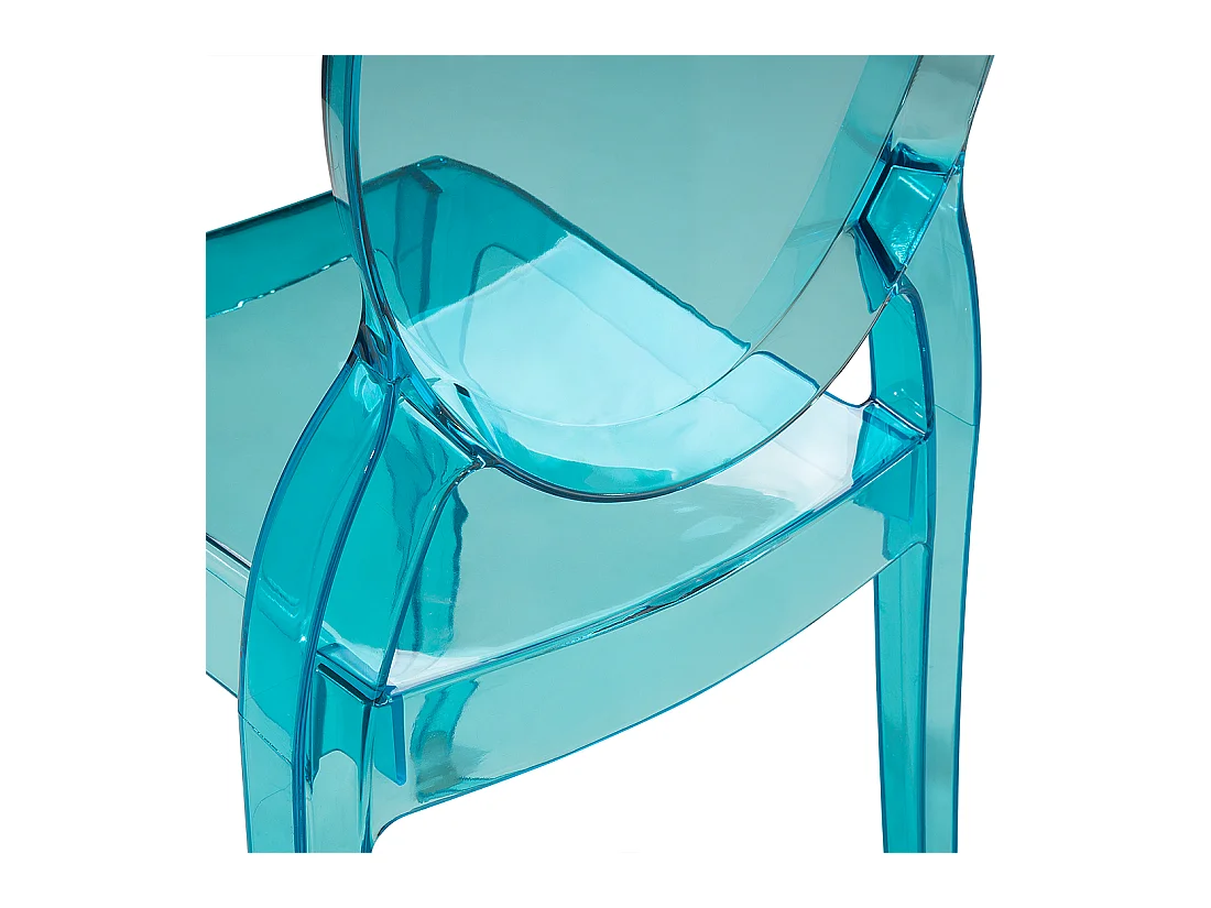 Set van 4 eetkamerstoelen MERTON Blauw