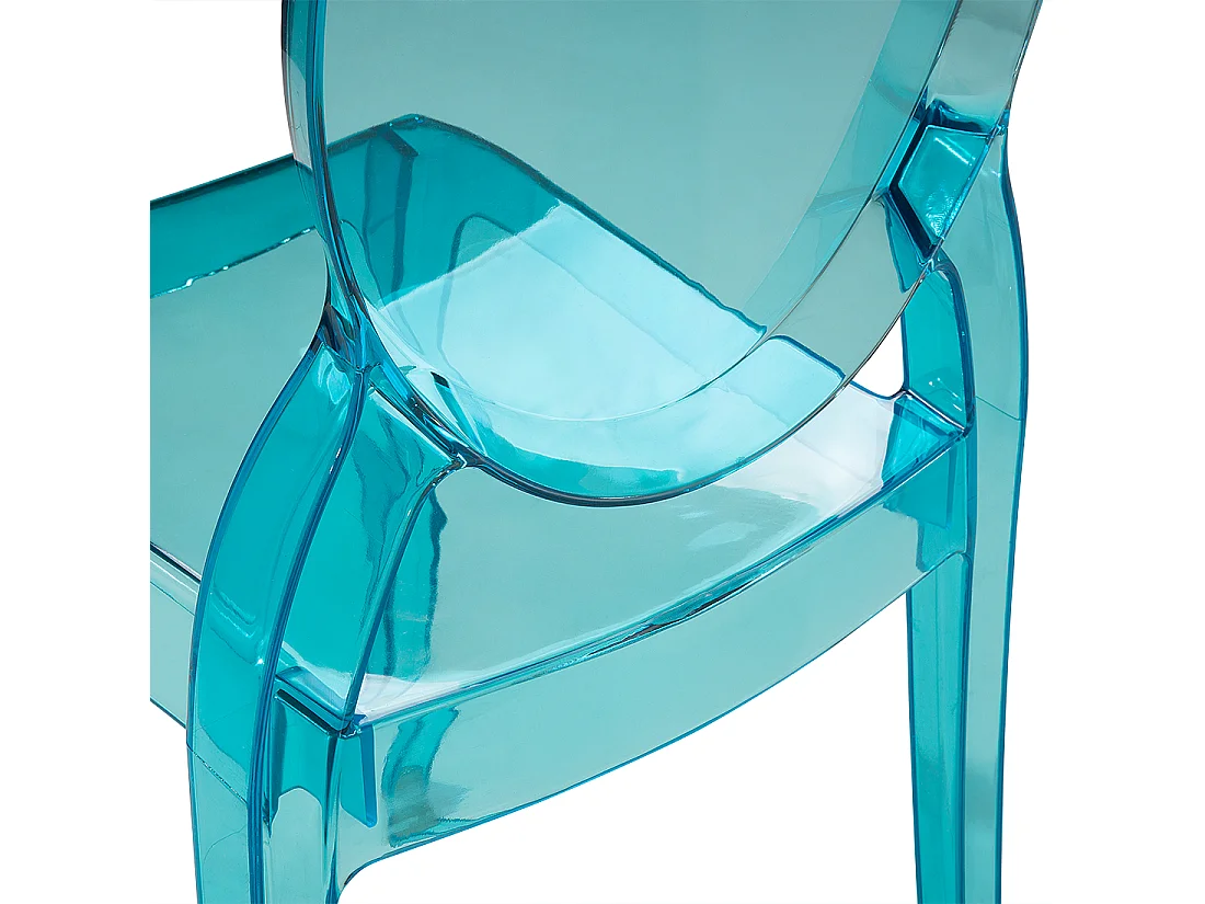 Set van 4 eetkamerstoelen MERTON Blauw