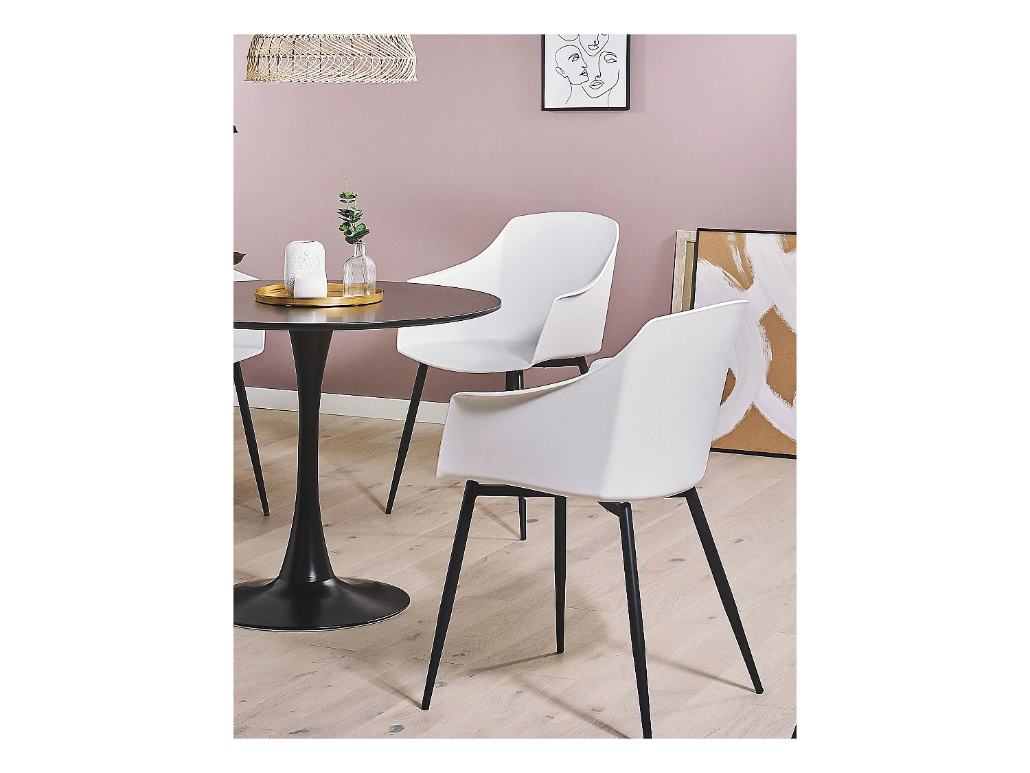 Set di 2 sedie da pranzo FONDA Bianco