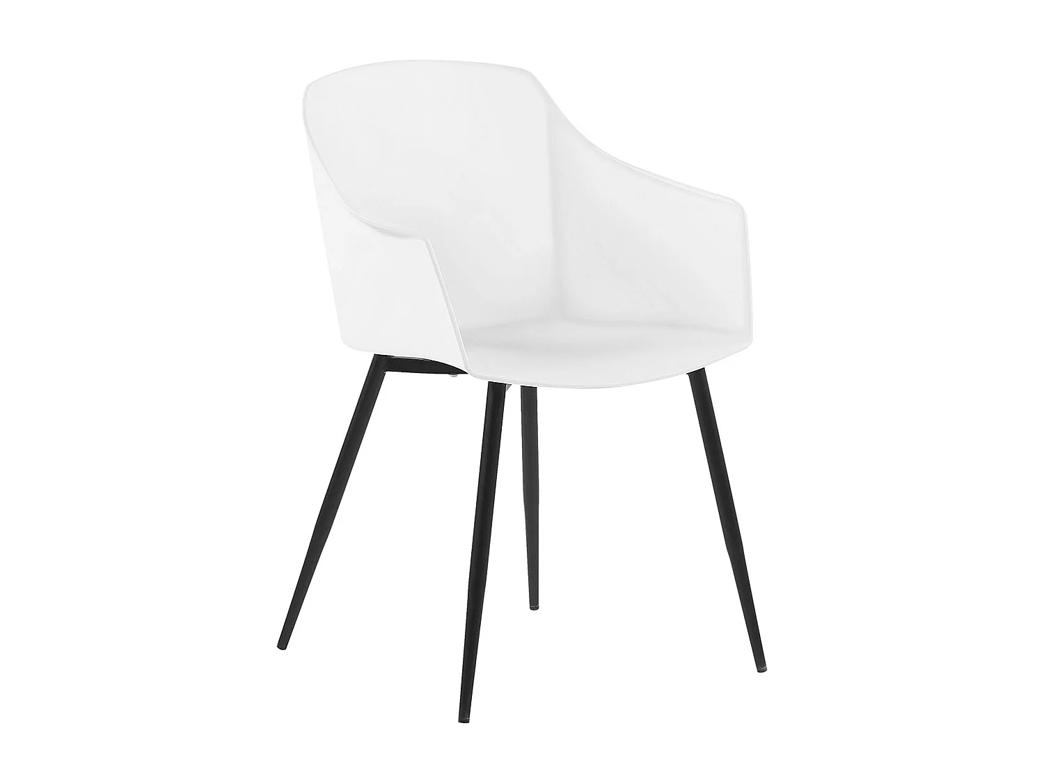 Lot de 2 chaises de salle à manger FONDA Blanc