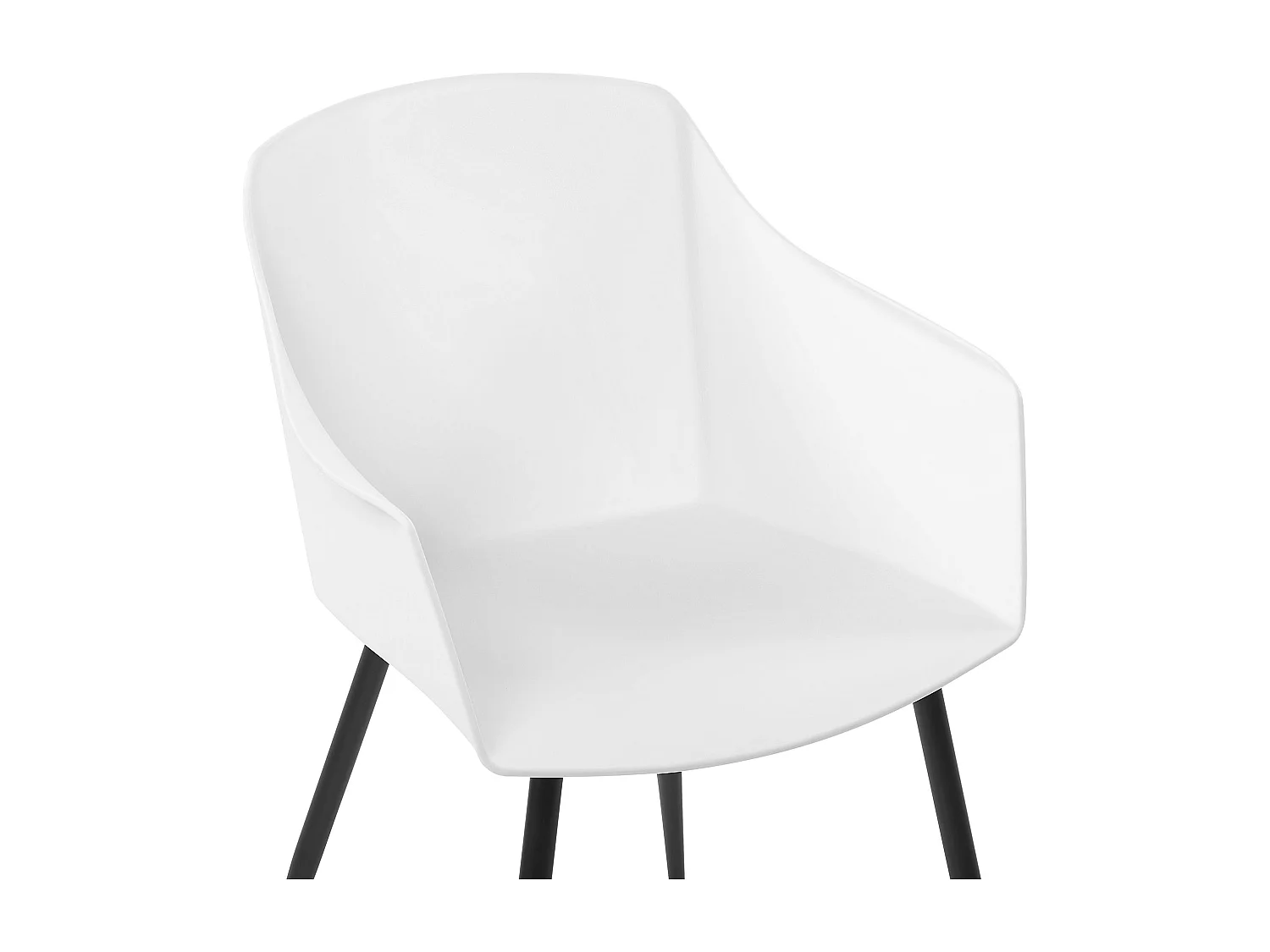 Lot de 2 chaises de salle à manger FONDA Blanc