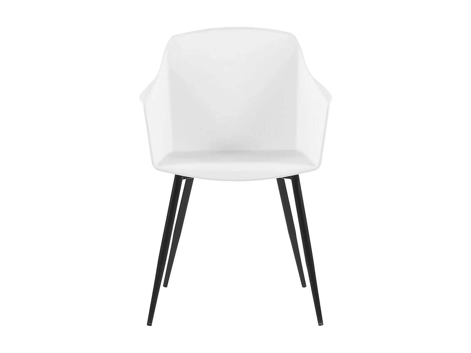 Lot de 2 chaises de salle à manger FONDA Blanc