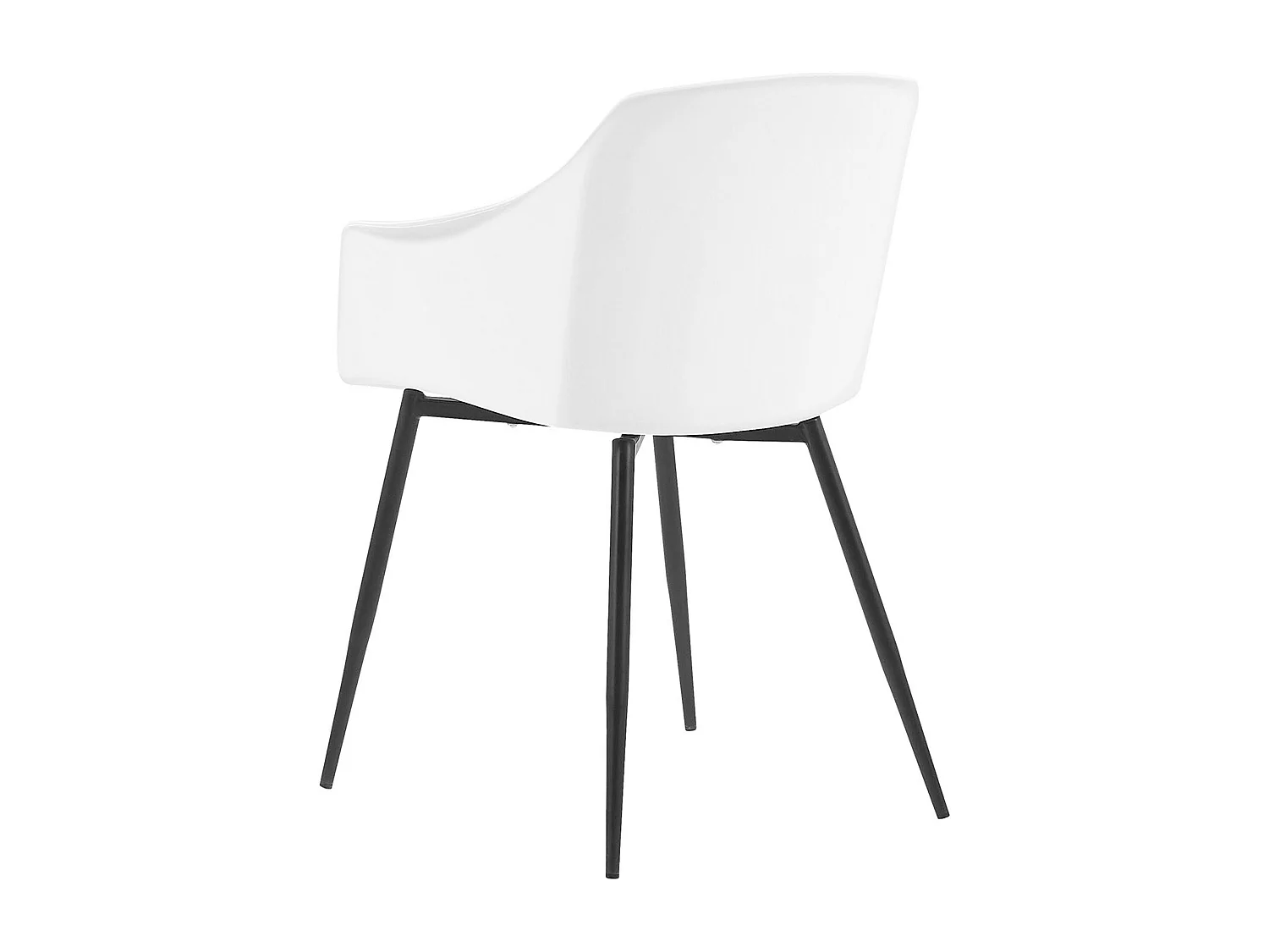 Lot de 2 chaises de salle à manger FONDA Blanc