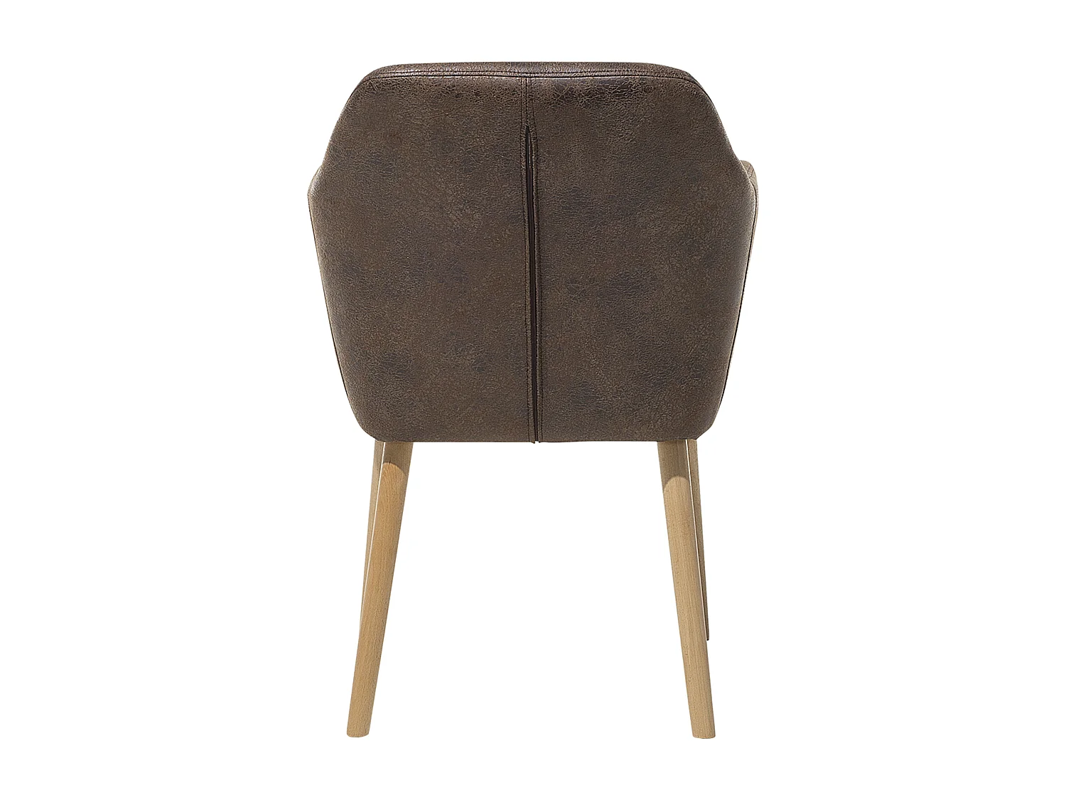 Chaise de salle à manger YORKVILLE Cuir PU Marron foncé