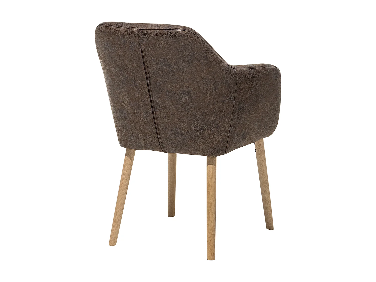 Chaise de salle à manger YORKVILLE Cuir PU Marron foncé