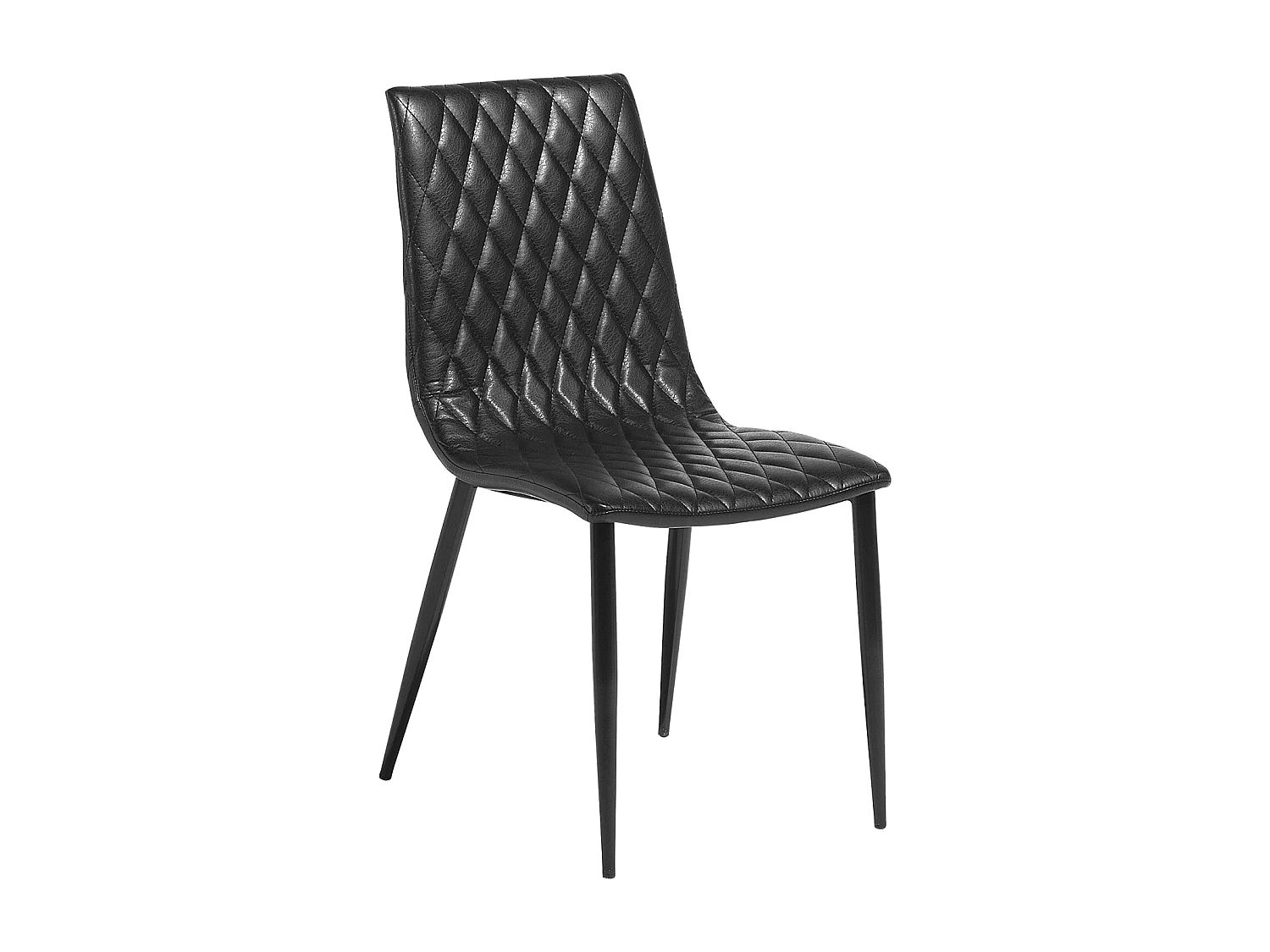 Set van 2 eetkamerstoelen MONTANA Kunstleer Zwart