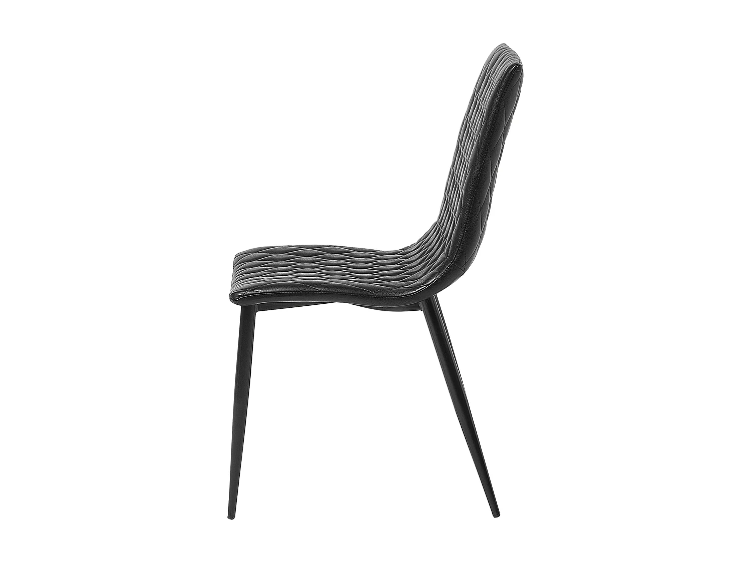 Set van 2 eetkamerstoelen MONTANA Kunstleer Zwart