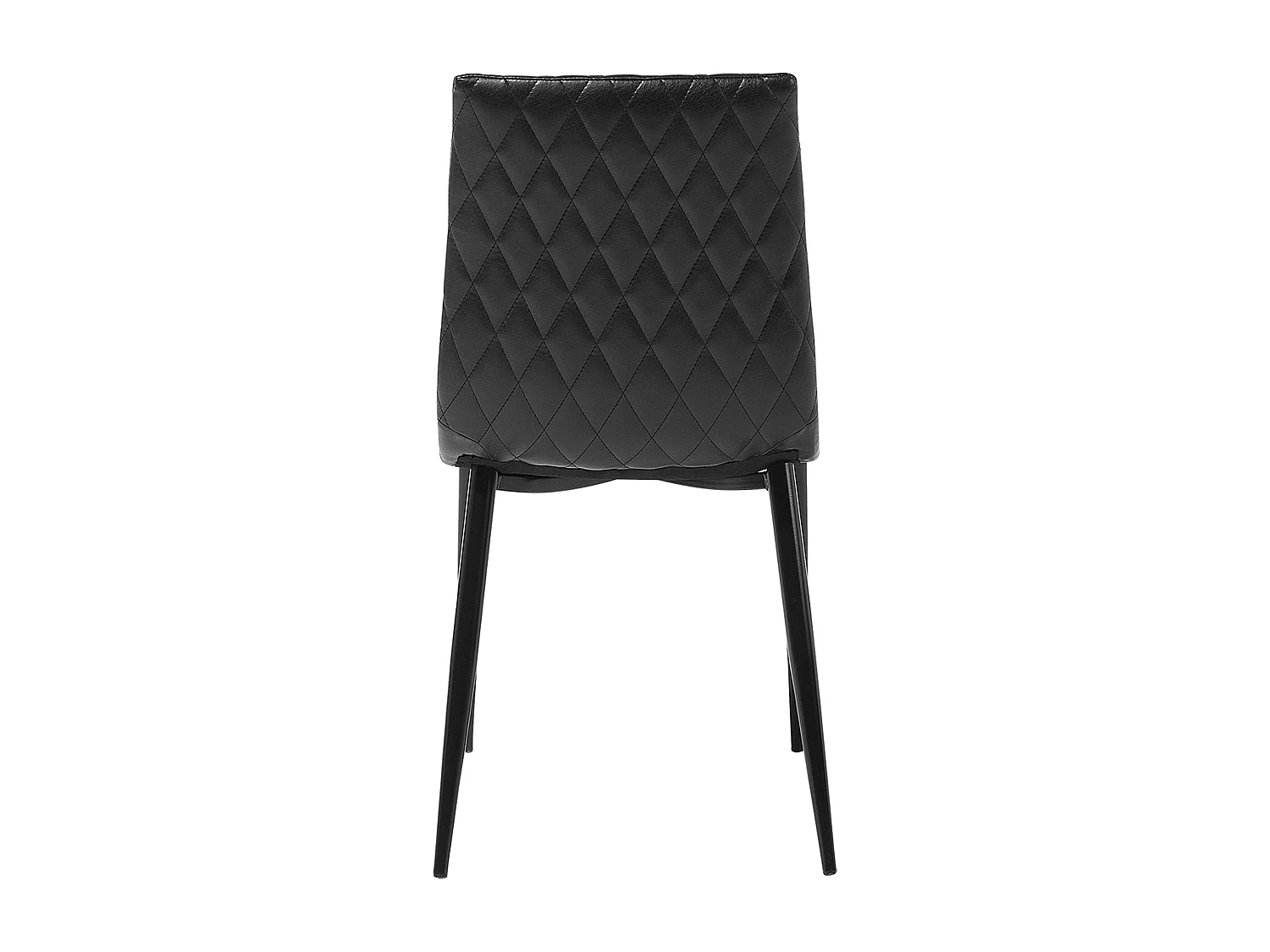 Set van 2 eetkamerstoelen MONTANA Kunstleer Zwart