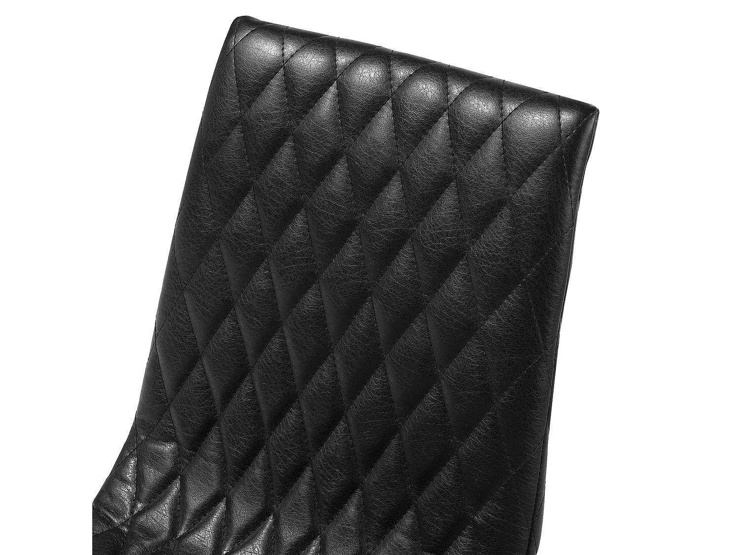 Set van 2 eetkamerstoelen MONTANA Kunstleer Zwart