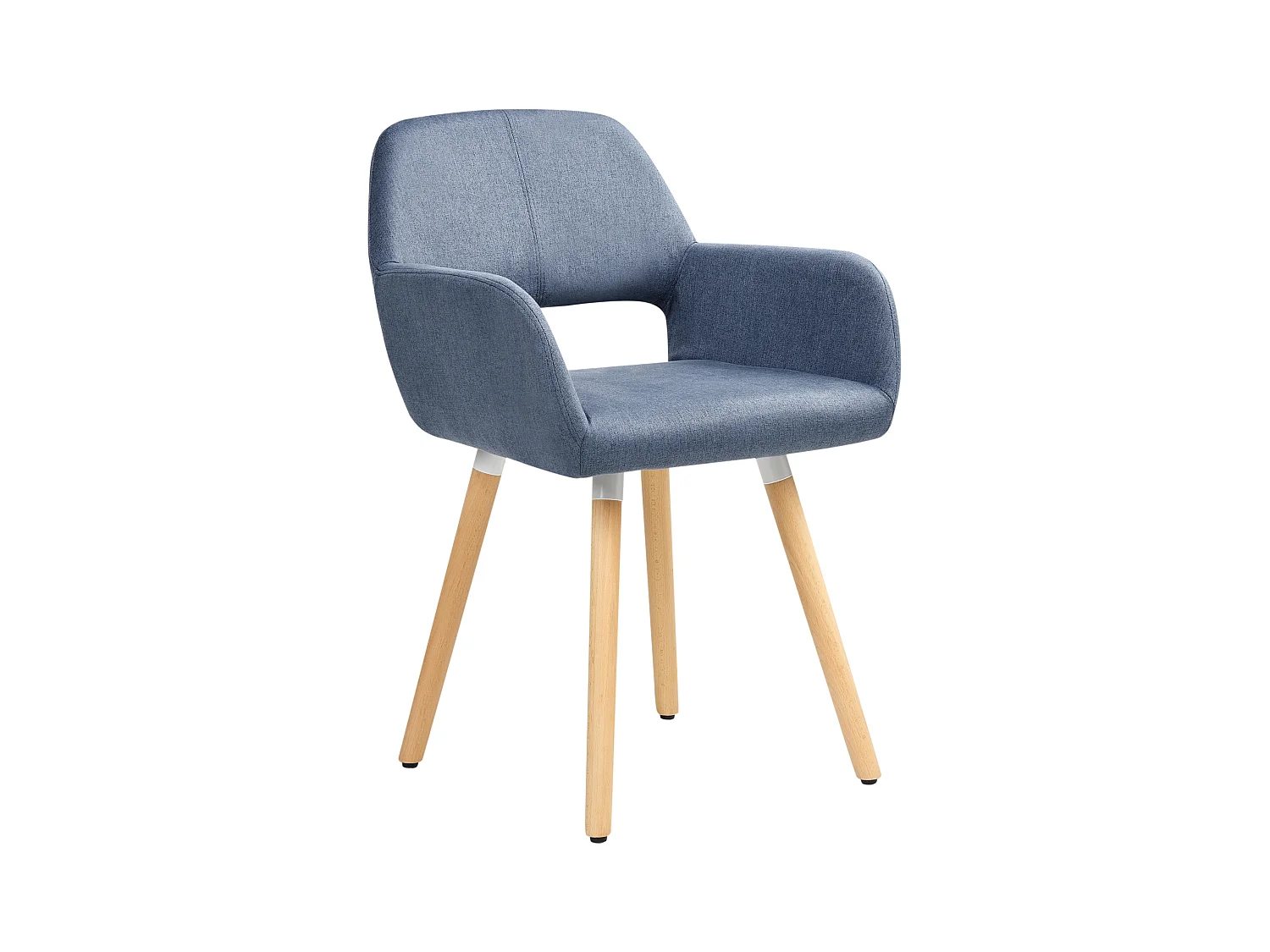Set van 2 eetkamerstoelen CHICAGO Stof Marineblauw