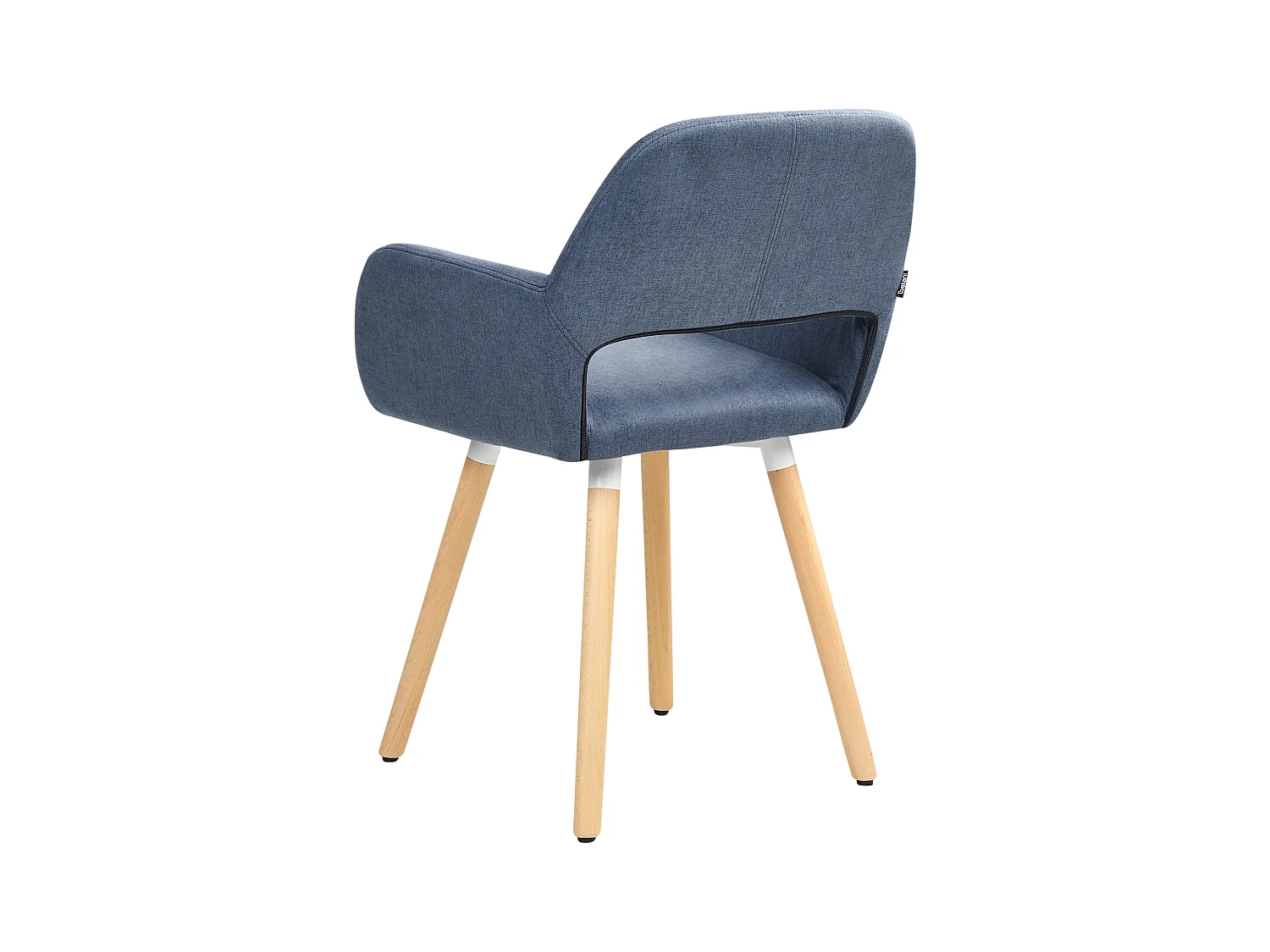 Set van 2 eetkamerstoelen CHICAGO Stof Marineblauw
