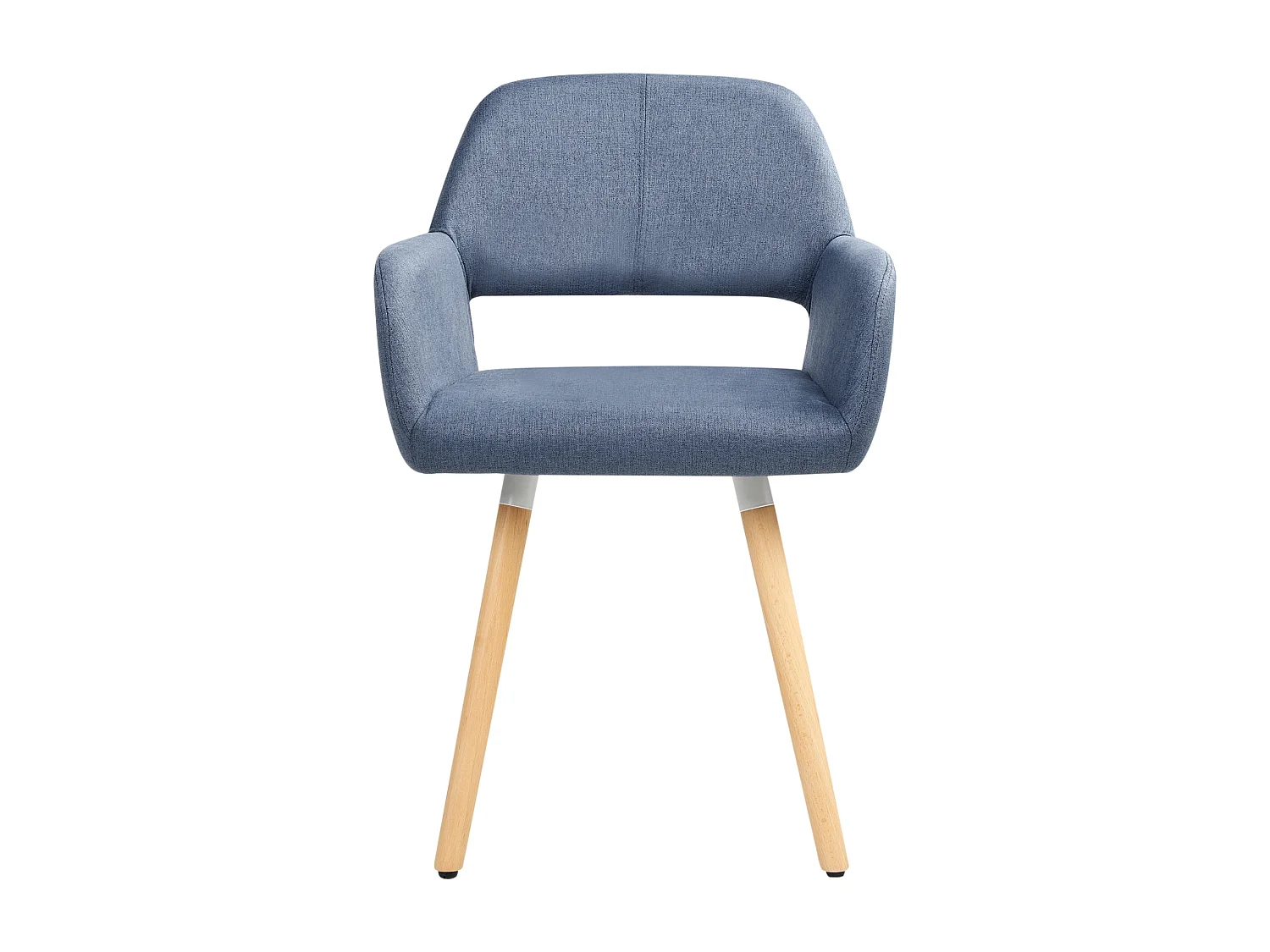 Set van 2 eetkamerstoelen CHICAGO Stof Marineblauw