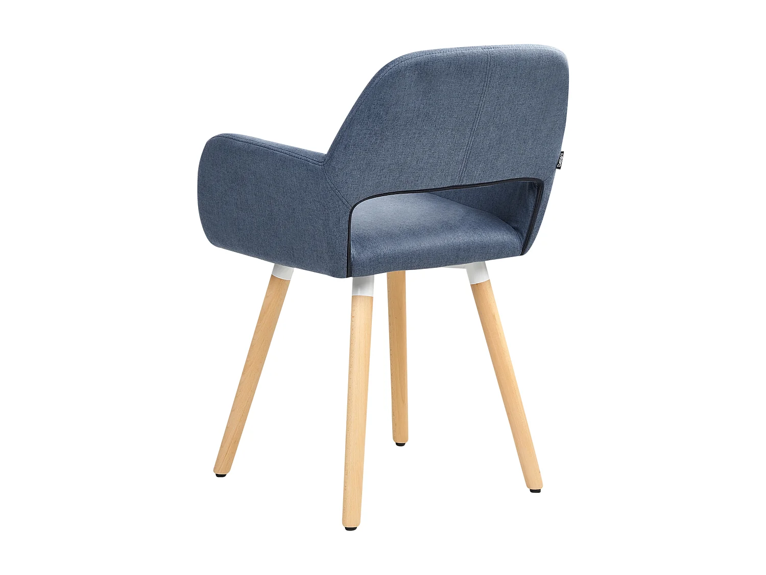 Lot de 2 chaises de salle à manger CHICAGO Tissu Bleu marine