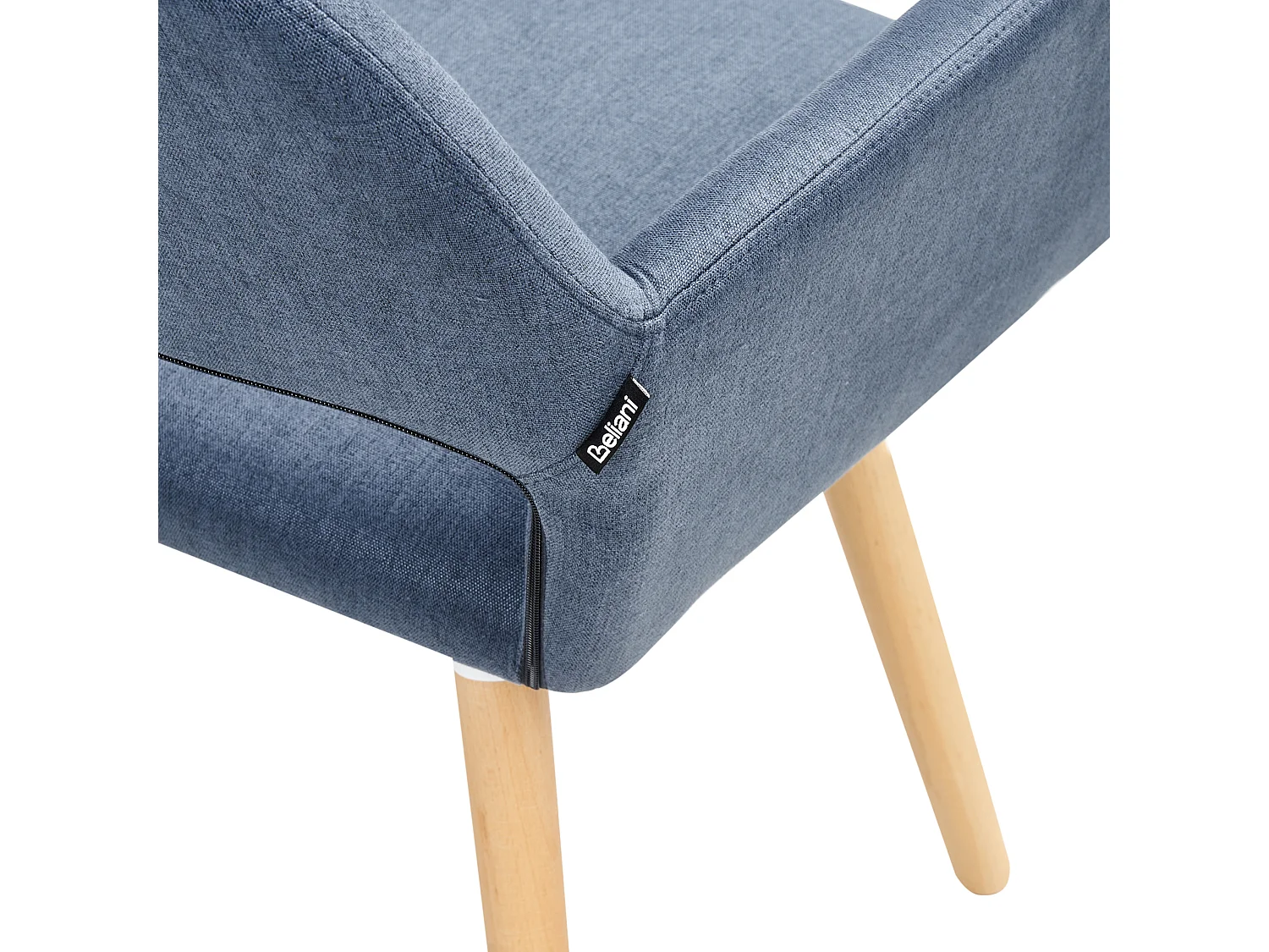 Lot de 2 chaises de salle à manger CHICAGO Tissu Bleu marine