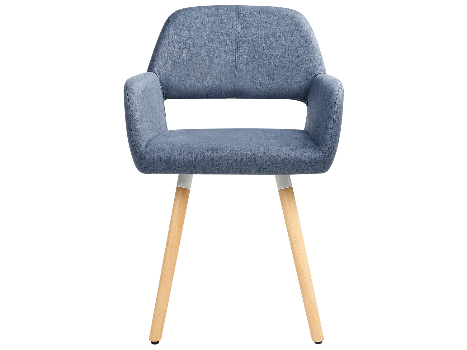 Lot de 2 chaises de salle à manger CHICAGO Tissu Bleu marine