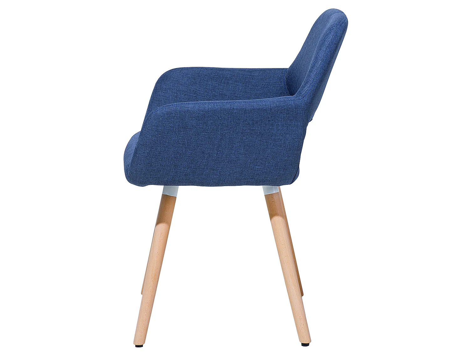 Set van 2 eetkamerstoelen CHICAGO Stof Marineblauw