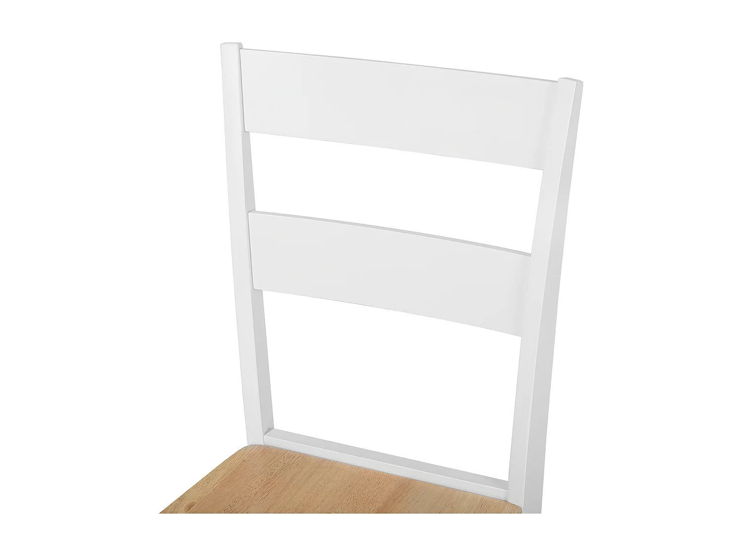 Lot de 2 chaises de salle à manger GEORGIA Bois Blanc