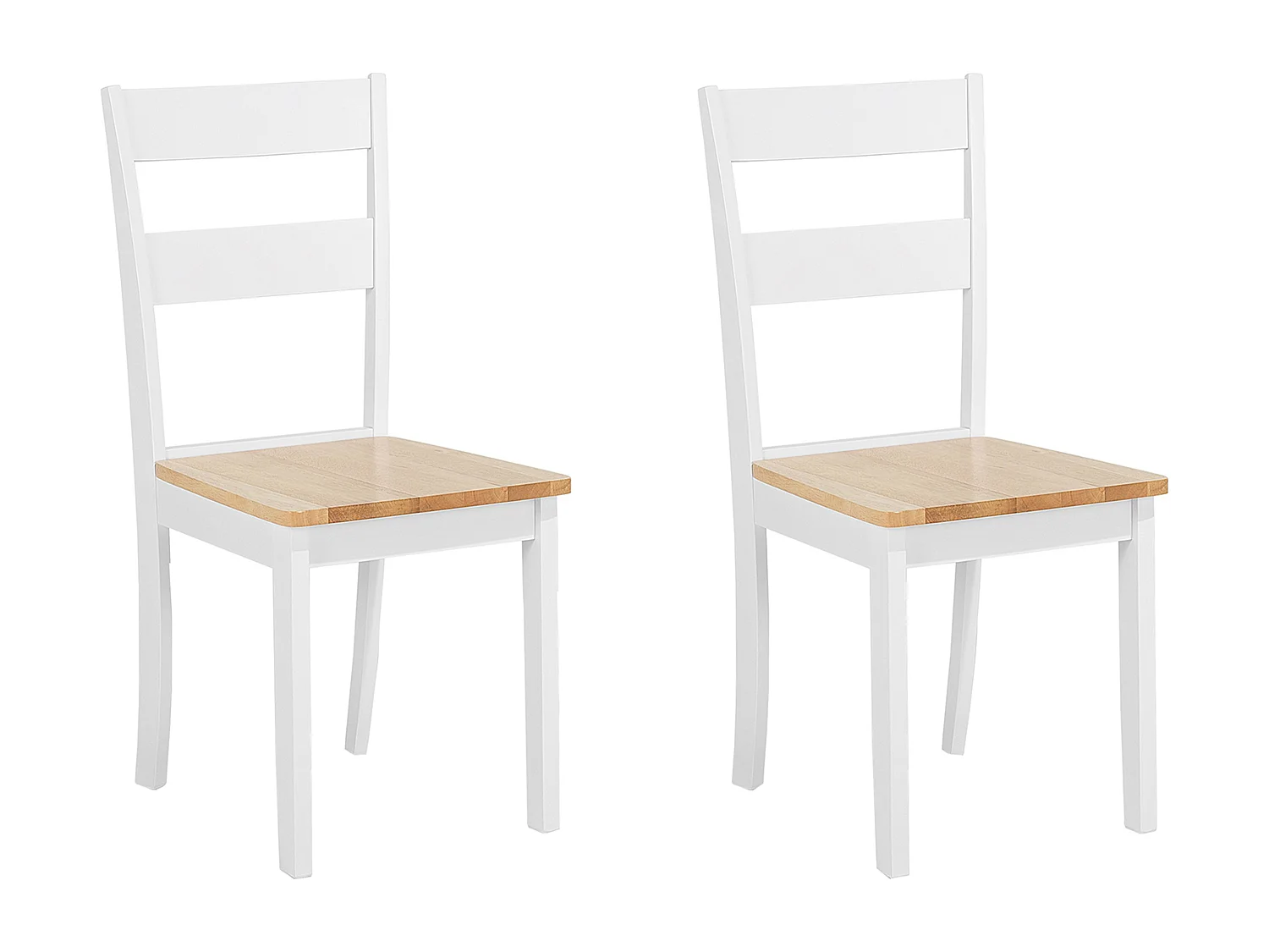 Esszimmerstuhl 2er Set GEORGIA Holz Weiss