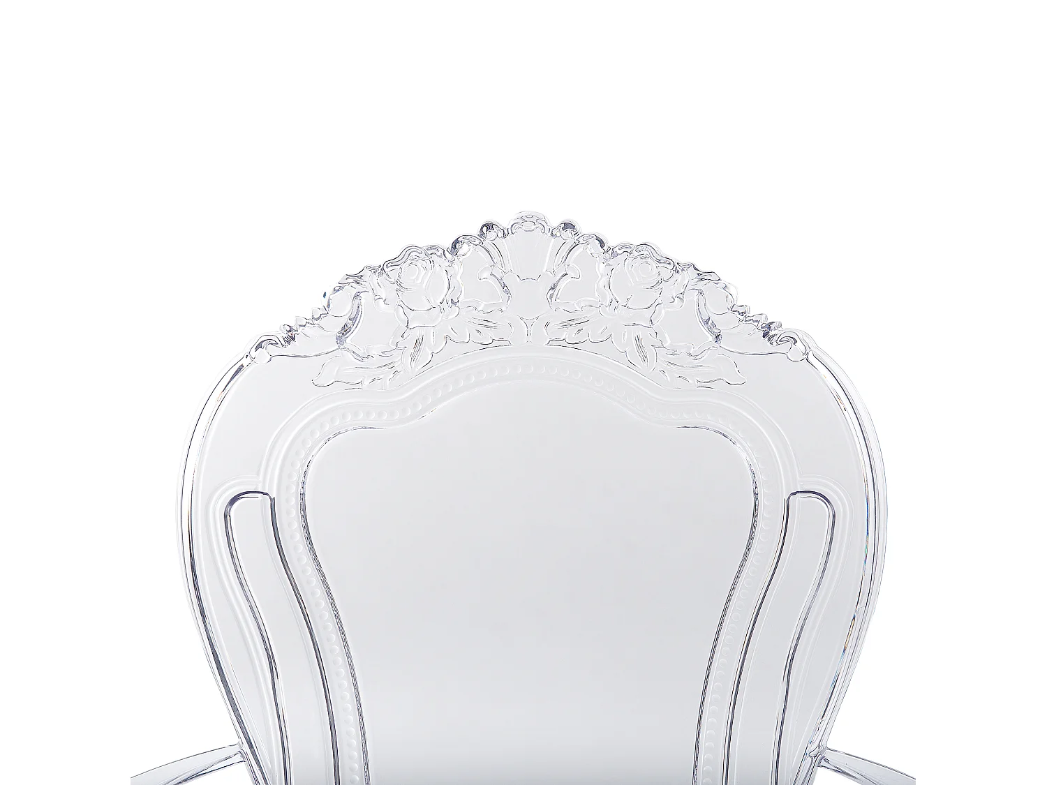 Conjunto de 2 cadeiras de jantar VERMONT Transparente