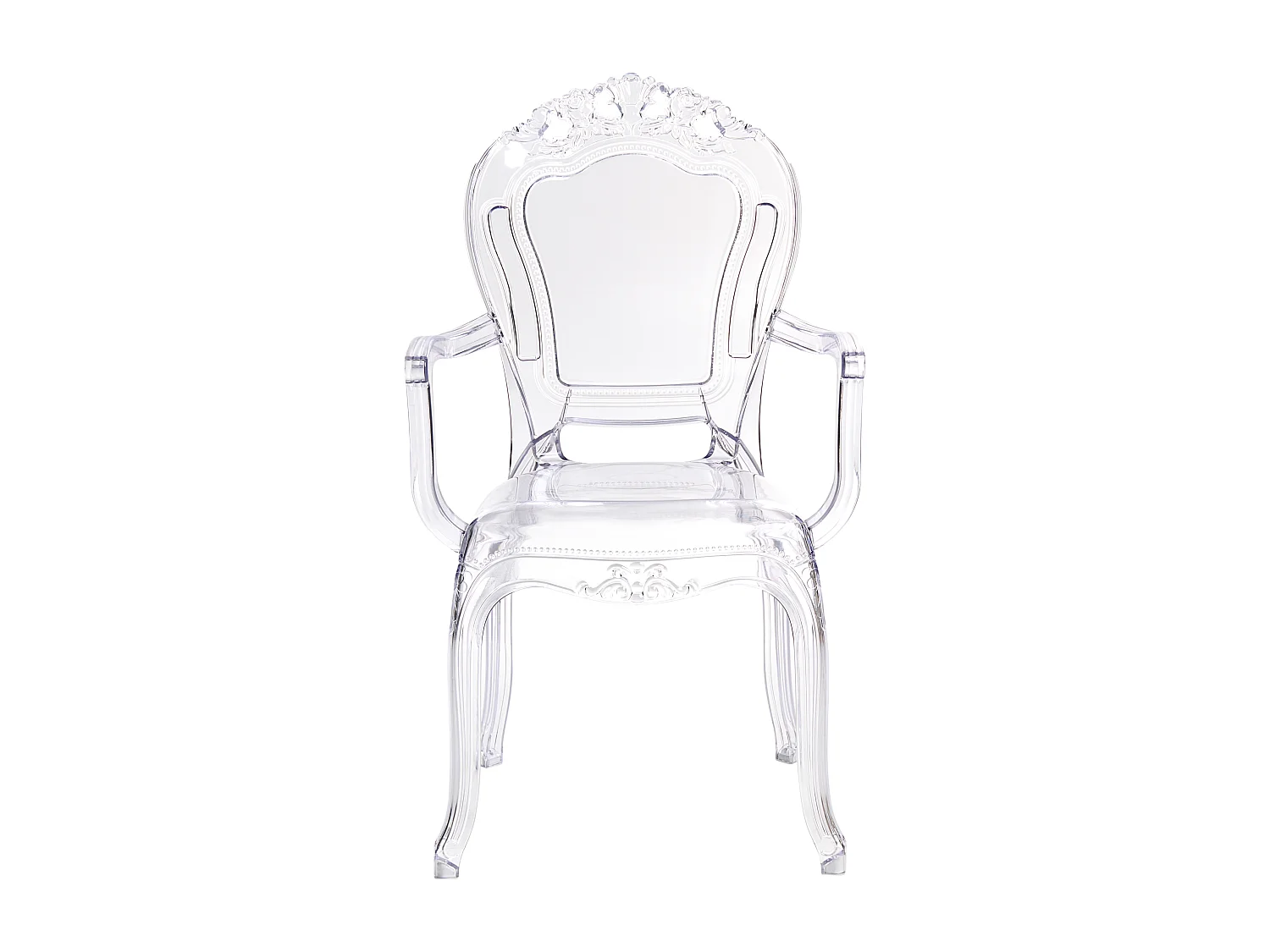 Lot de 2 chaises de salle à manger VERMONT Transparent