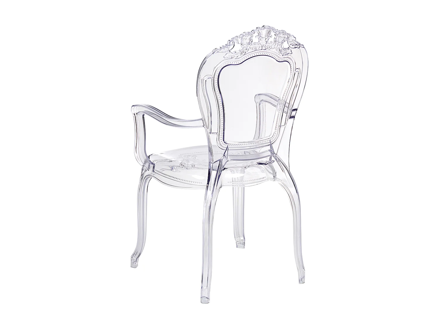 Lot de 2 chaises de salle à manger VERMONT Transparent