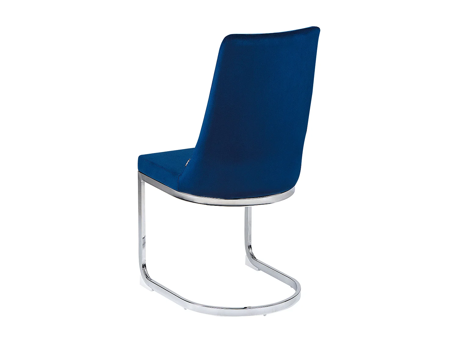 Set van 2 eetkamerstoelen ALTOONA Fluweel Marineblauw
