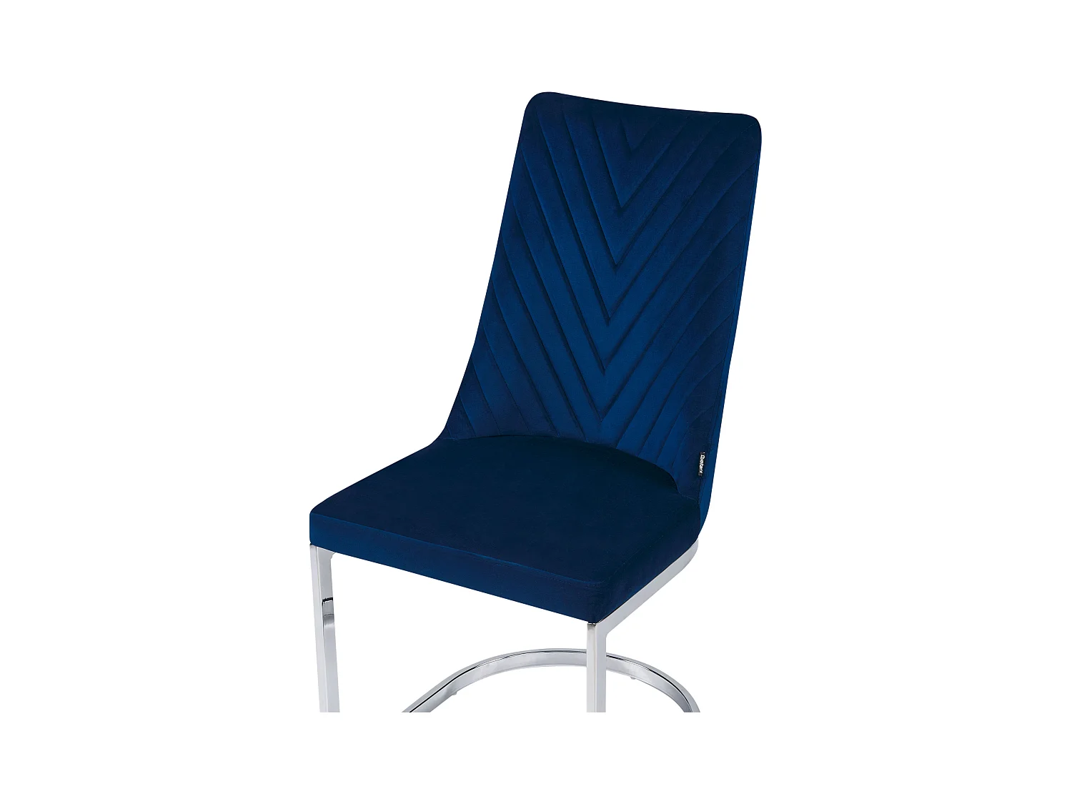 Lot de 2 chaises de salle à manger ALTOONA Velours Bleu marine