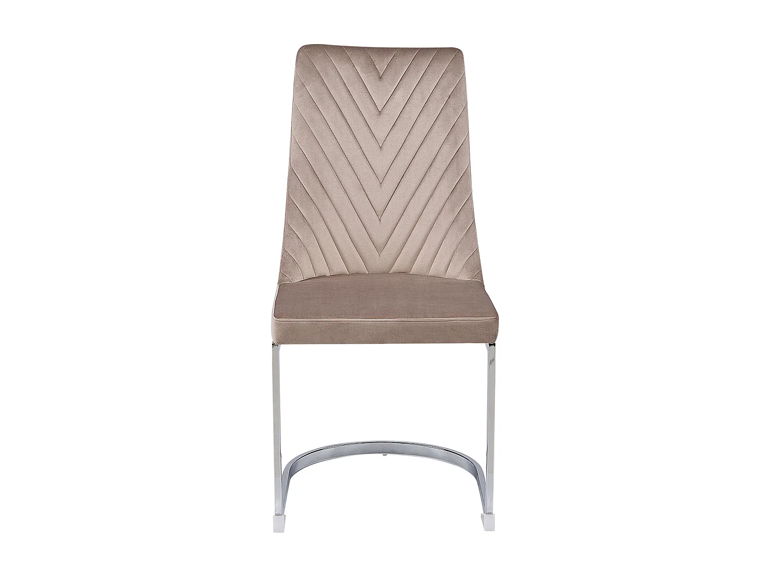 Lot de 2 chaises de salle à manger ALTOONA Velours Beige