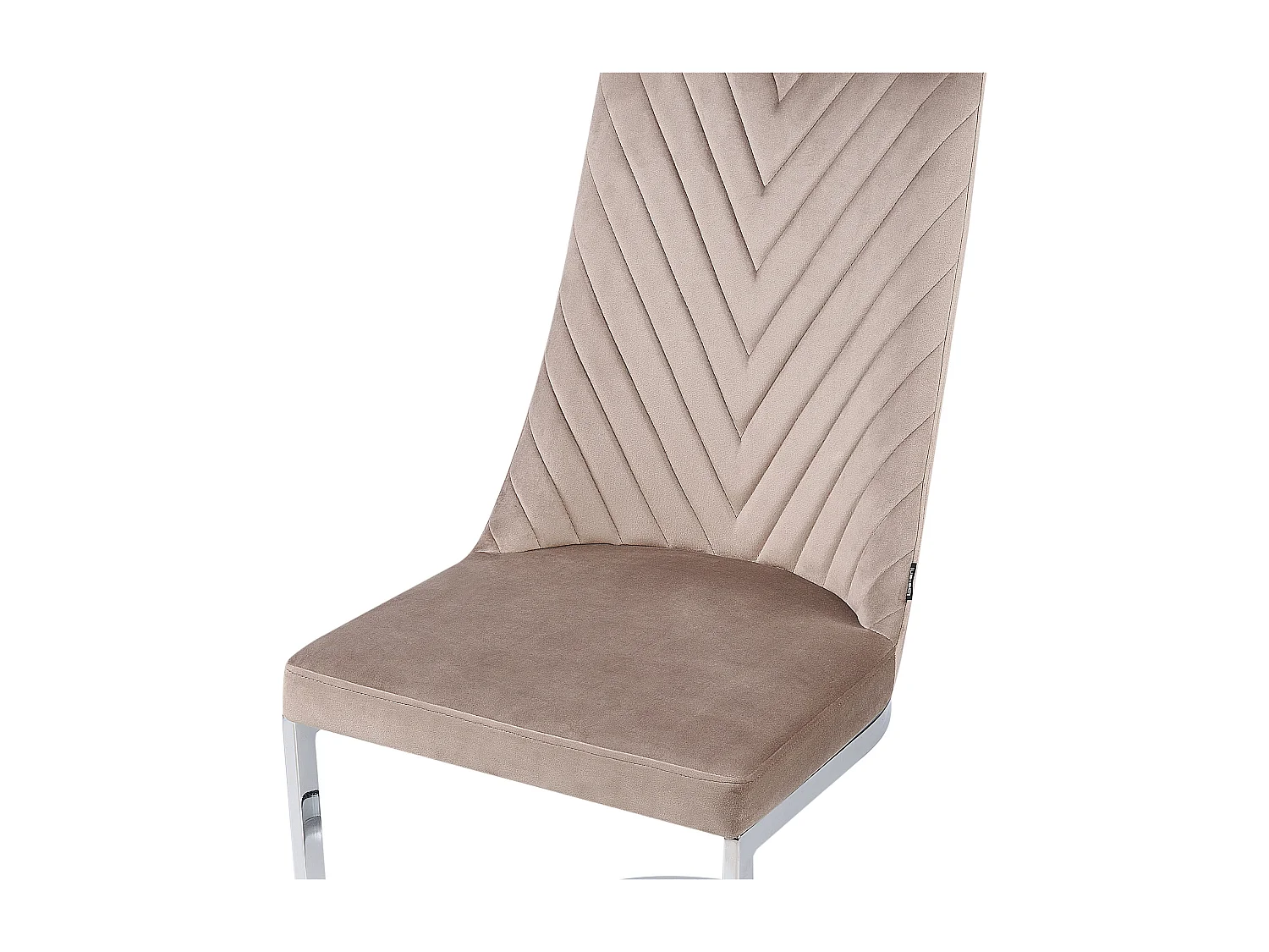 Lot de 2 chaises de salle à manger ALTOONA Velours Beige